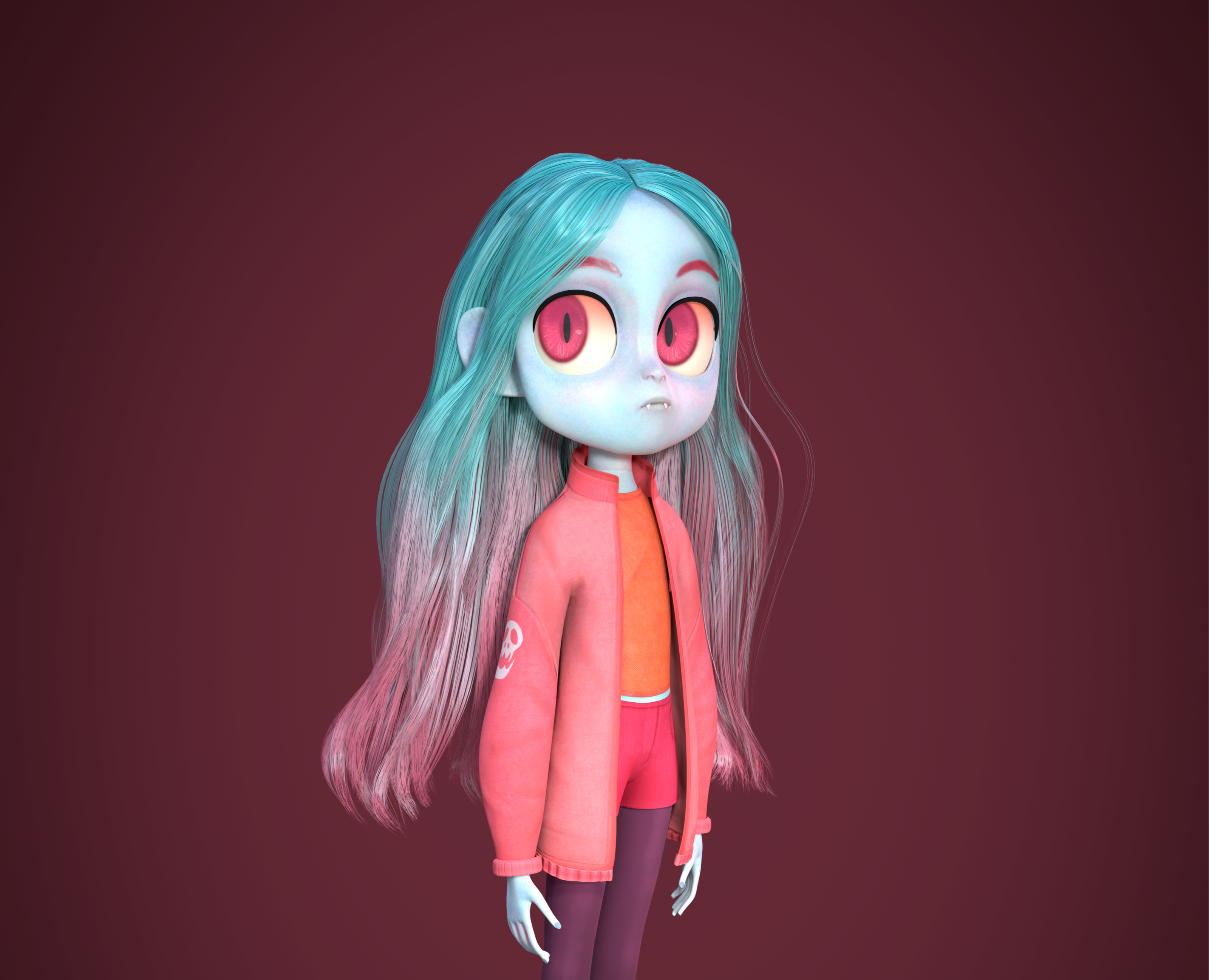 Vampire girl — Иллюстрация, 3D на Dprofile