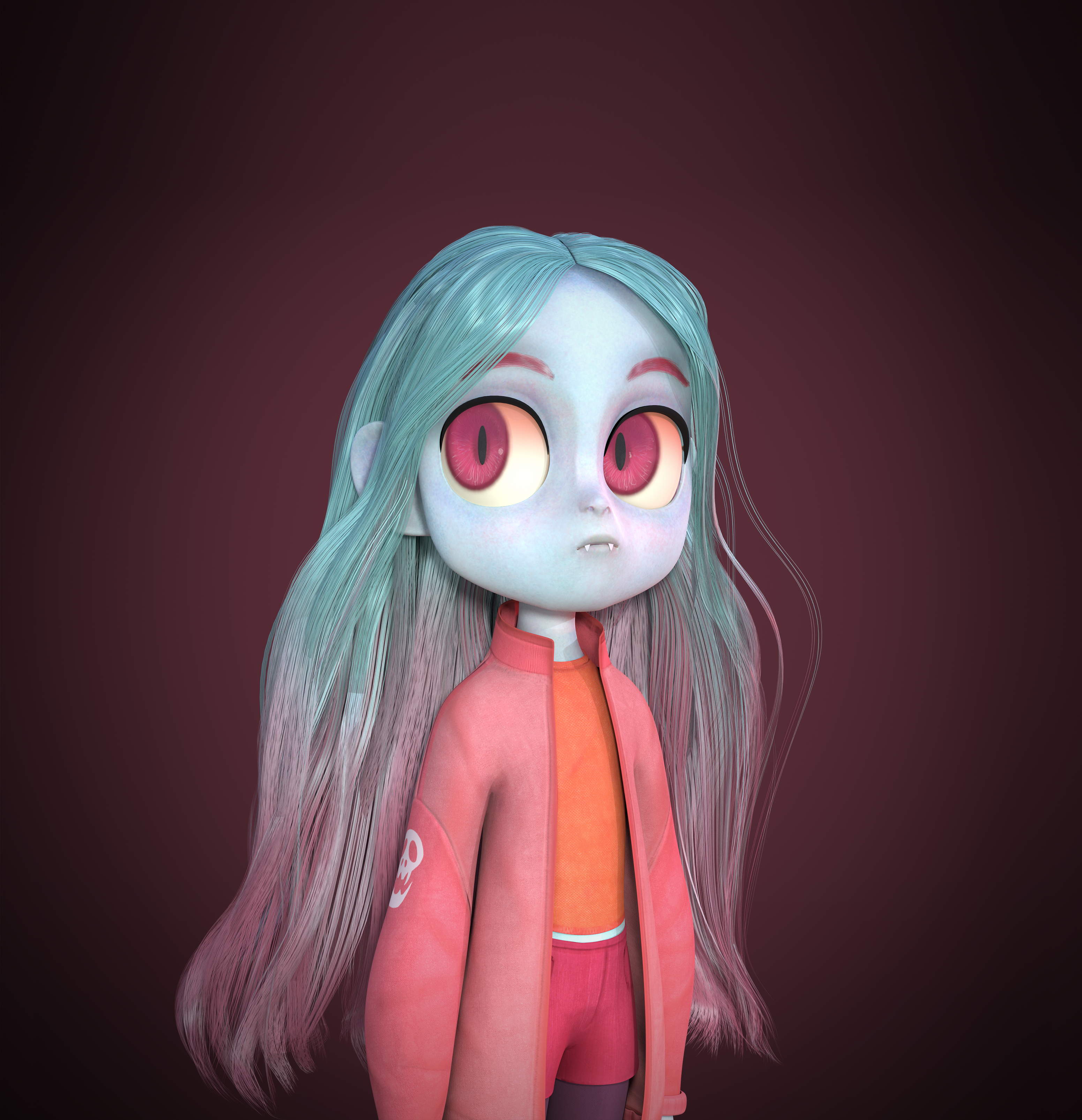 Vampire girl — Изображение №1 — Иллюстрация, 3D на Dprofile