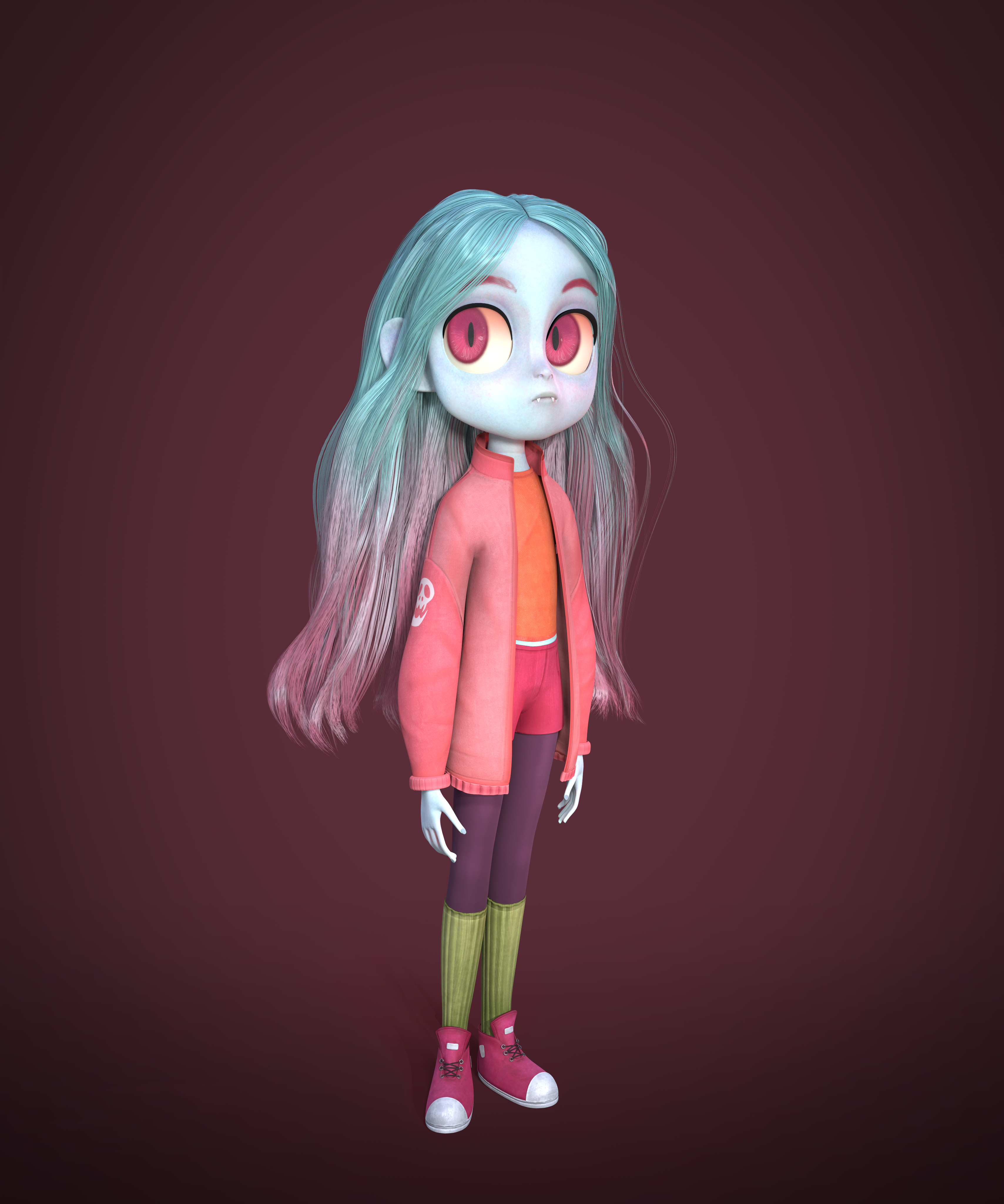 Vampire girl — Изображение №2 — Иллюстрация, 3D на Dprofile