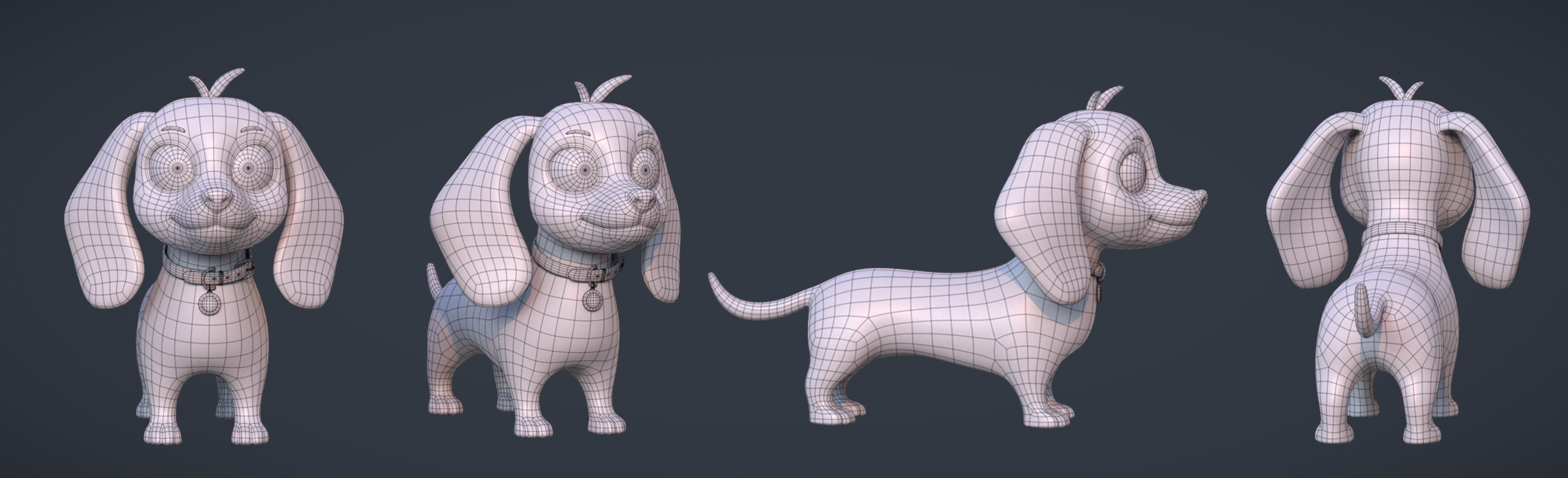 Проект: Щенки таксы / Dachshund puppies project — Изображение №15 — Иллюстрация, 3D на Dprofile