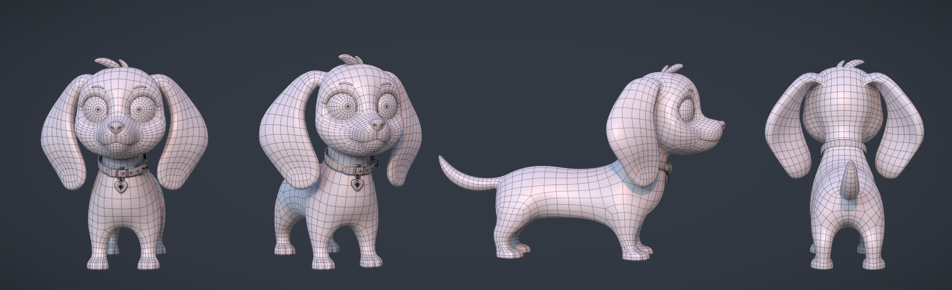 Проект: Щенки таксы / Dachshund puppies project — Изображение №14 — Иллюстрация, 3D на Dprofile