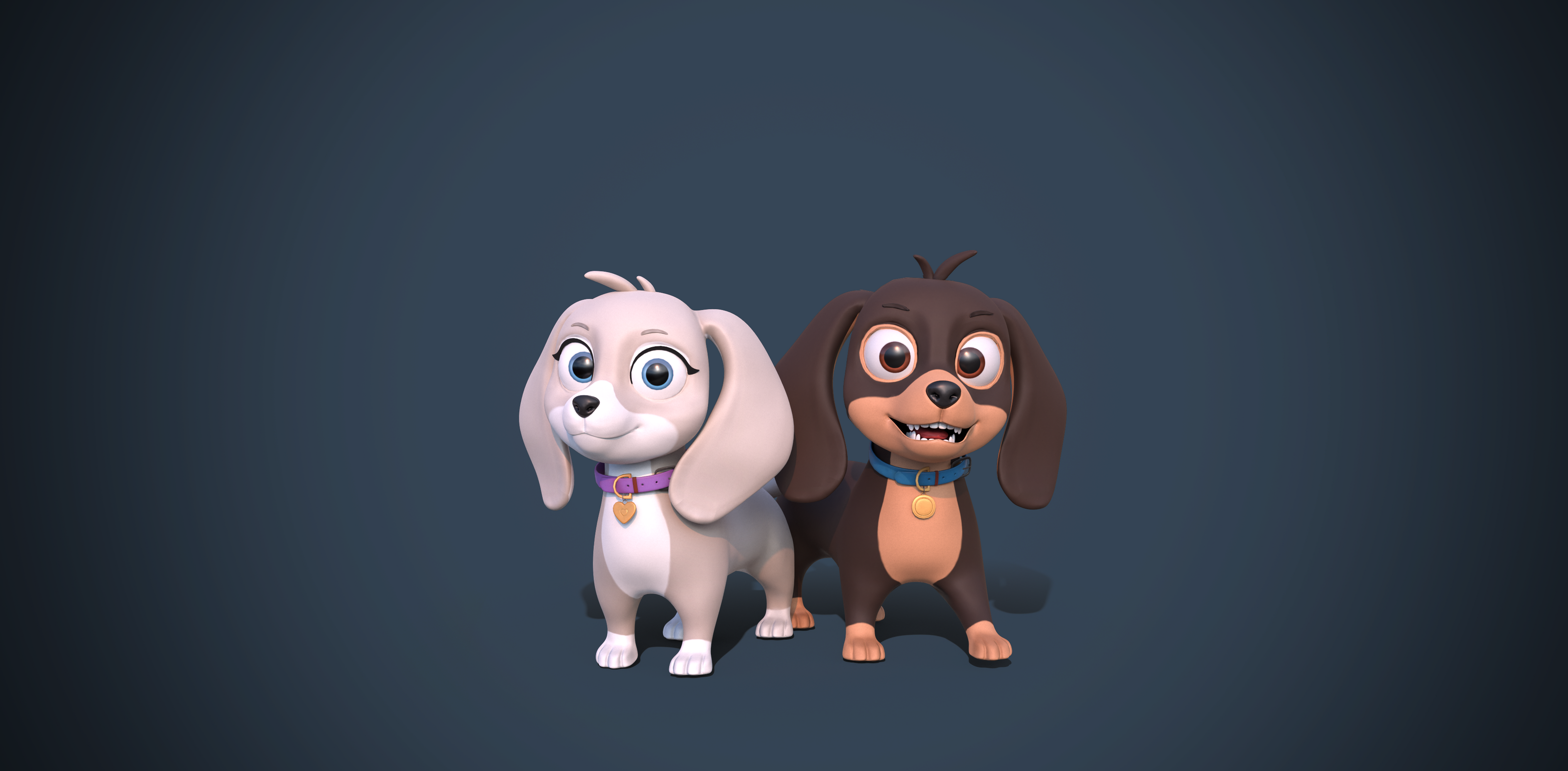 Проект: Щенки таксы / Dachshund puppies project — Изображение №17 — Иллюстрация, 3D на Dprofile