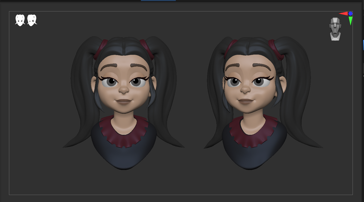 Speedsculpt 3D stylized cartoon girl in Zbrush — Изображение №1 — Иллюстрация, 3D на Dprofile