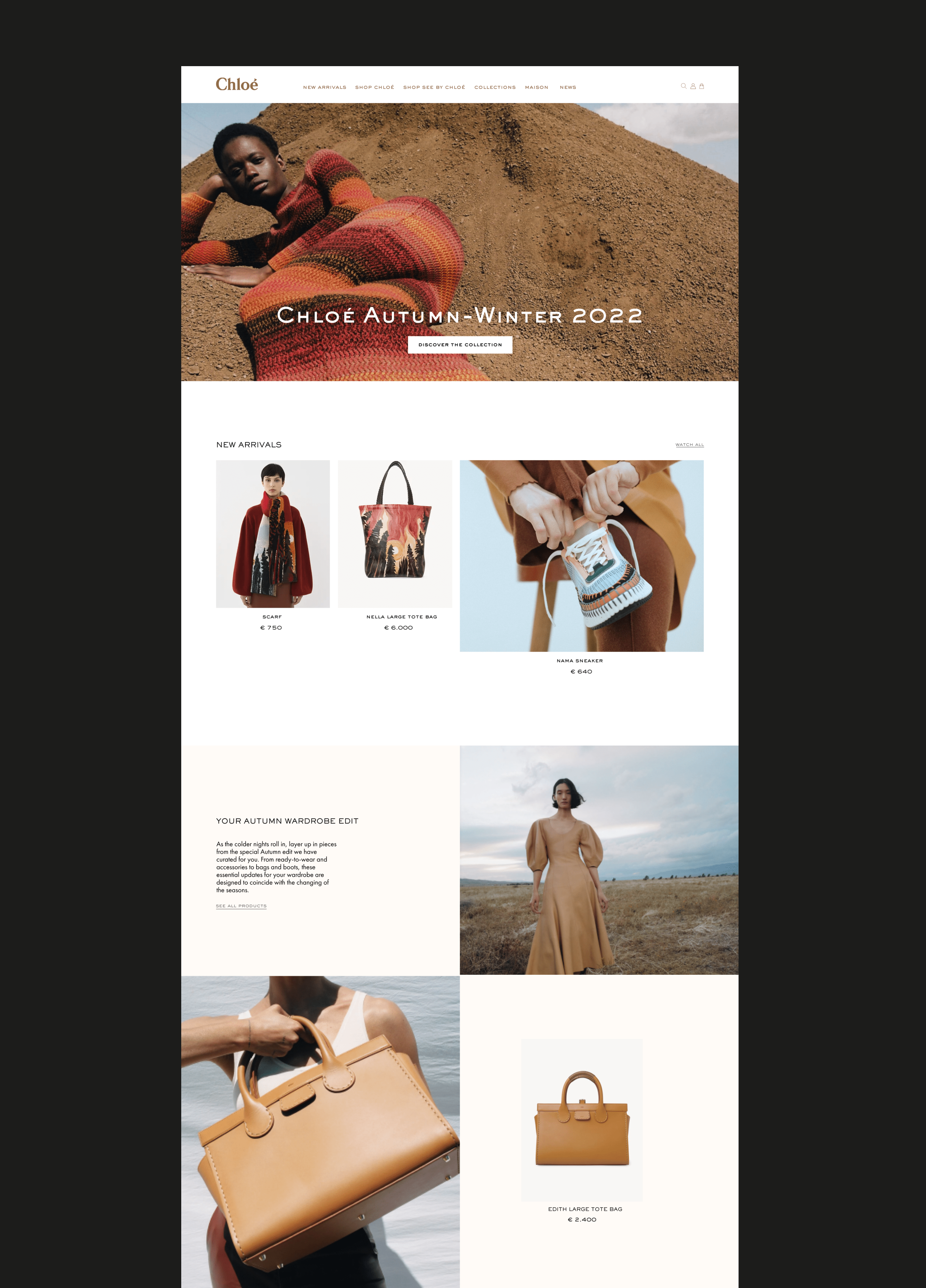Chloé | E-commerce Redesign — Изображение №3 — Интерфейсы на Dprofile