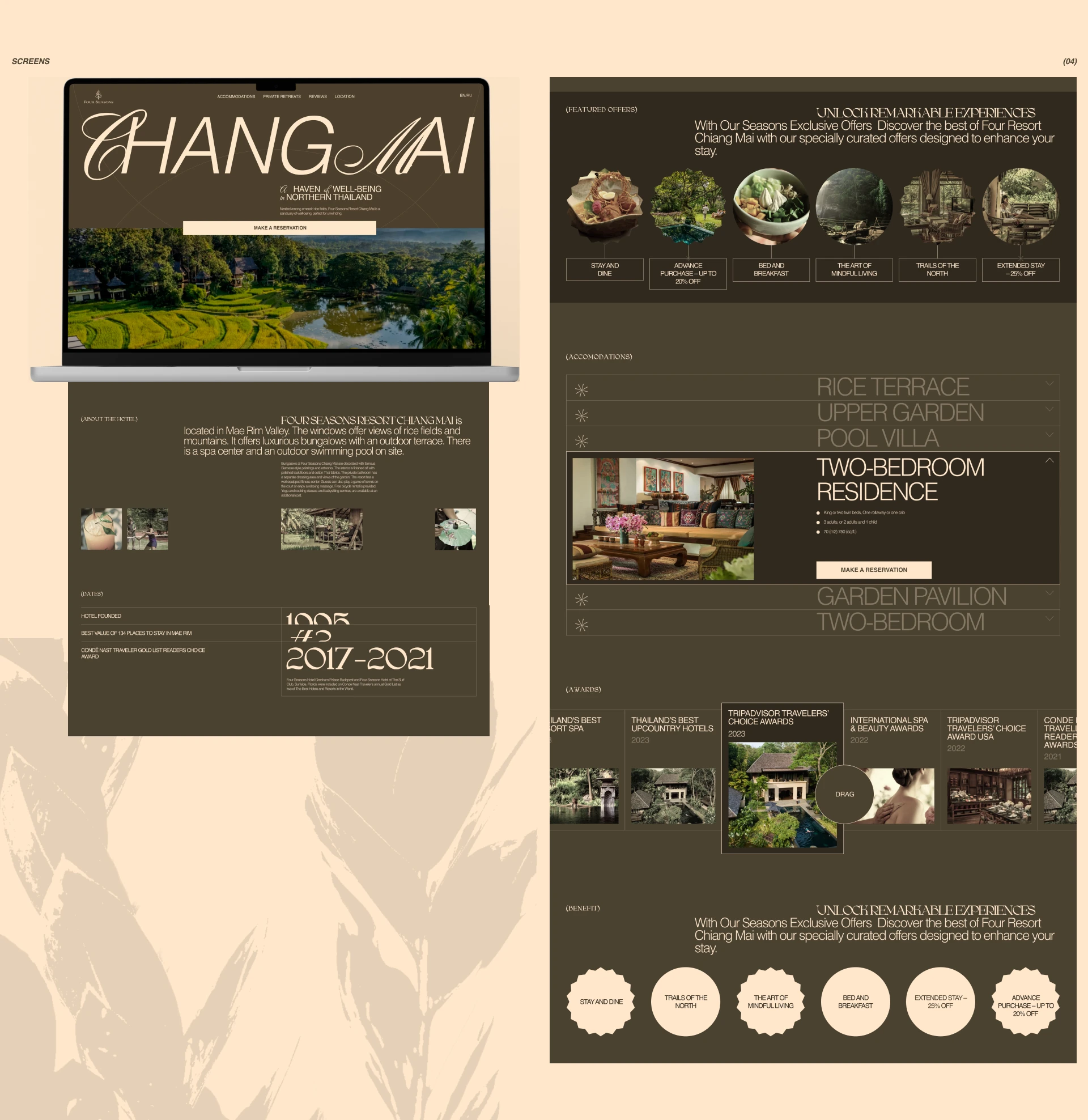 Four Seasons Resort Chiang Mai | Lending — Изображение №3 — Интерфейсы, Графика на Dprofile