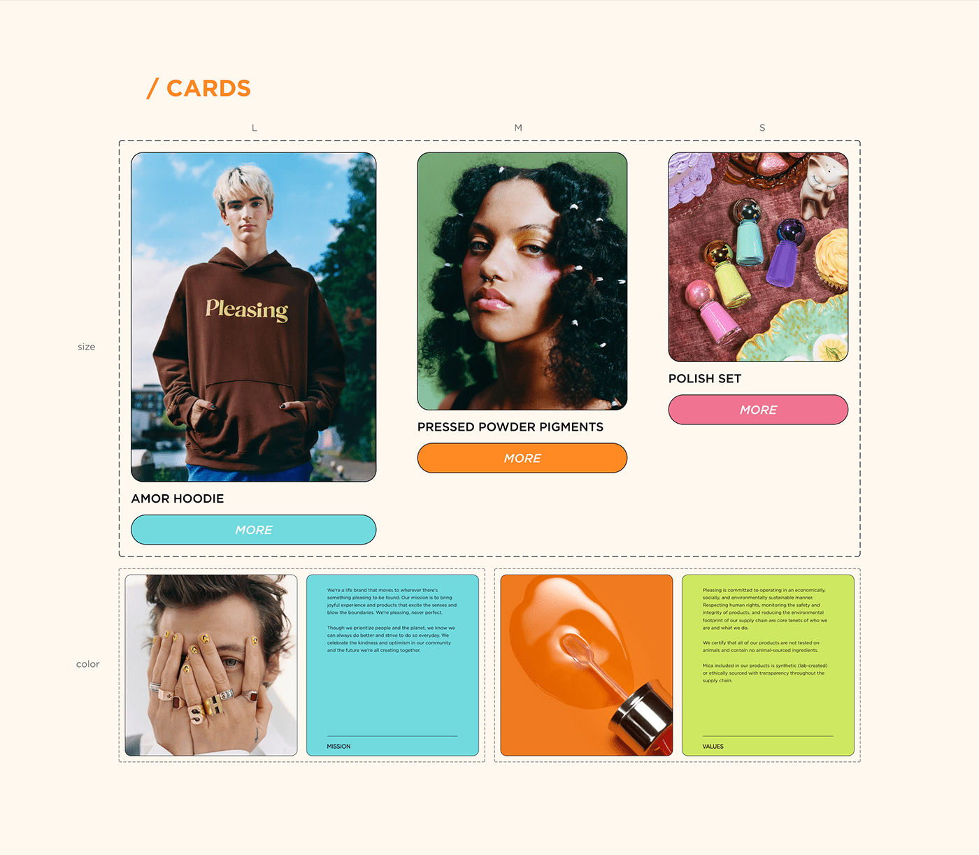 Redesign of the online store Pleasing | UX/UI Design — Изображение №12 — Интерфейсы, Анимация на Dprofile