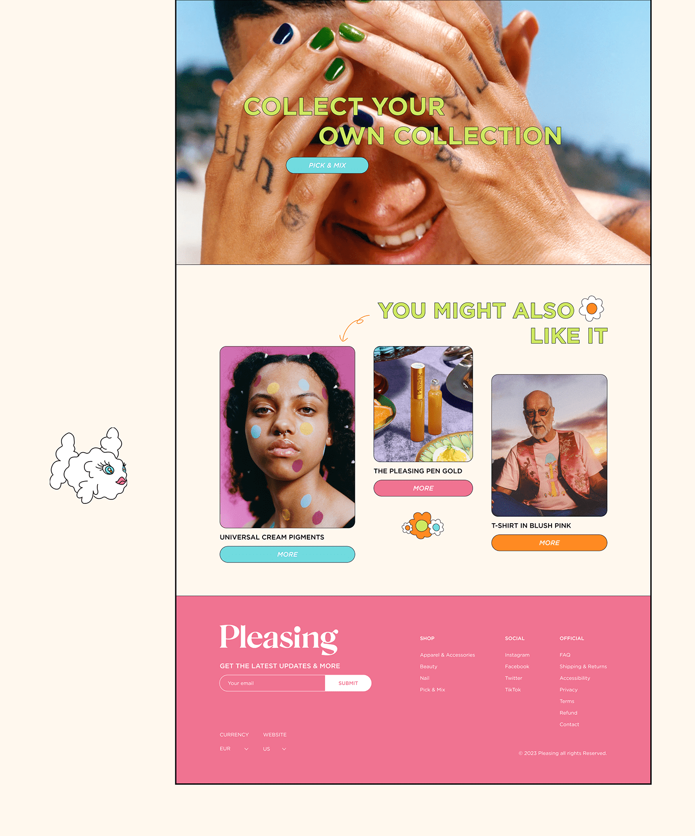 Redesign of the online store Pleasing | UX/UI Design — Изображение №22 — Интерфейсы, Анимация на Dprofile