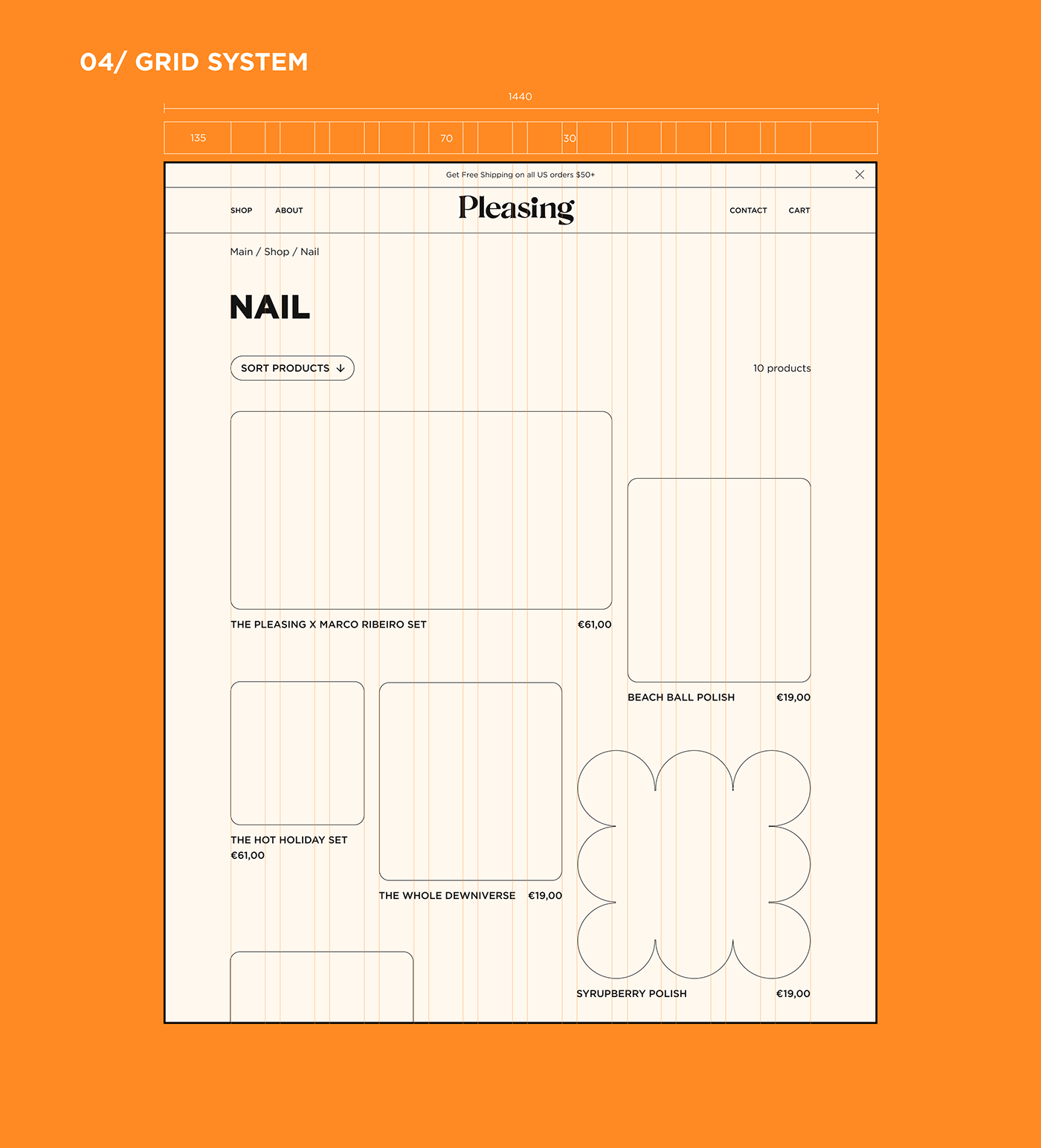 Redesign of the online store Pleasing | UX/UI Design — Изображение №8 — Интерфейсы, Анимация на Dprofile
