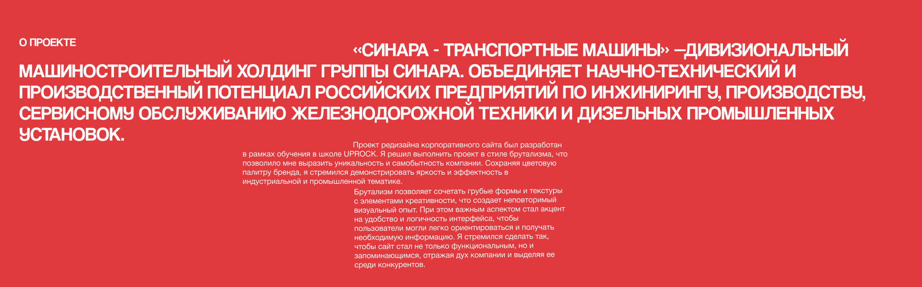 SINARA TM | CONCEPT REDESIGN | CORPORATE WEBSITE — Изображение №2 — Интерфейсы на Dprofile