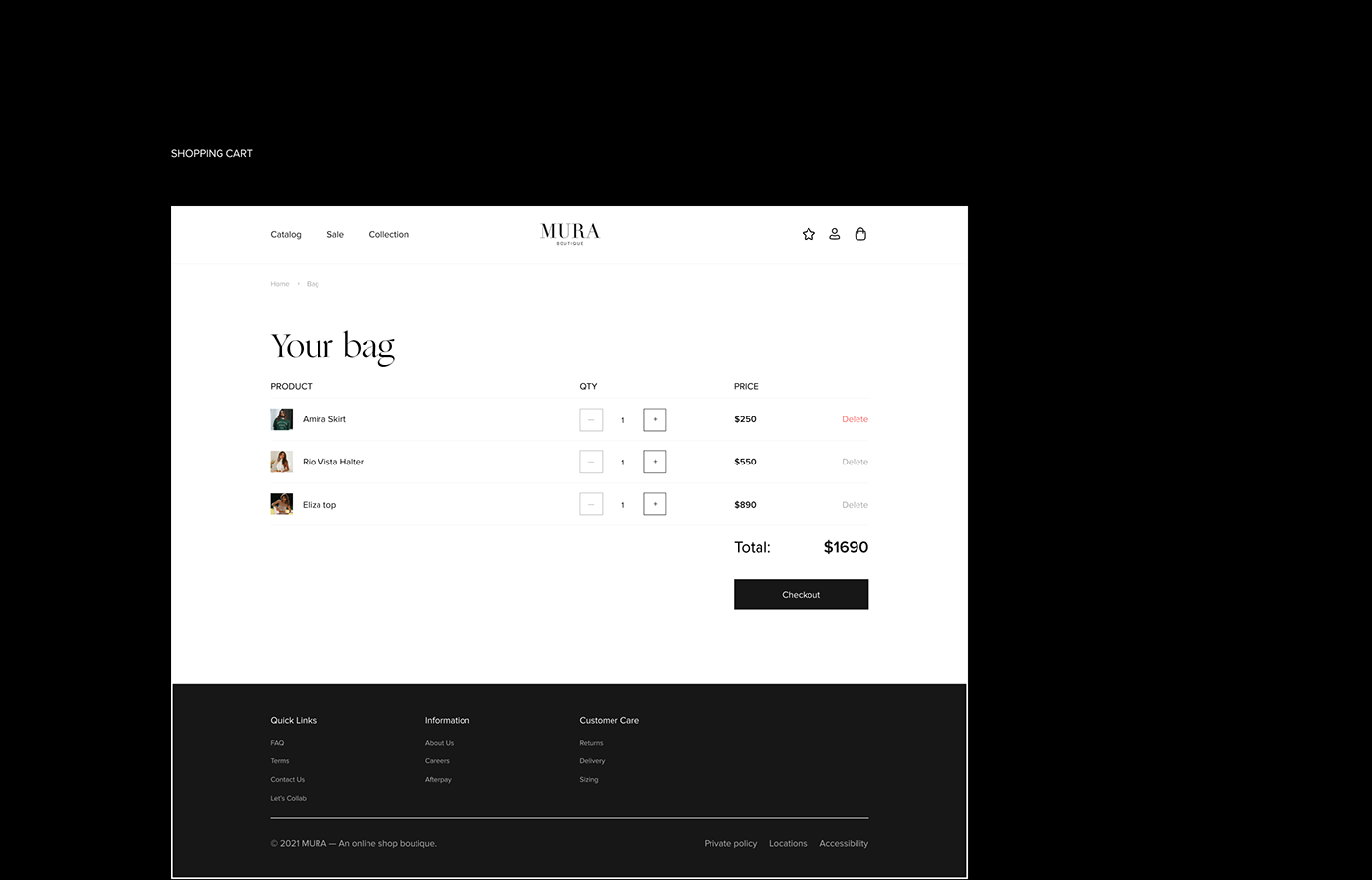 Mura Boutique | Women's clothing | Online Shop — Изображение №26 — Интерфейсы, Брендинг на Dprofile