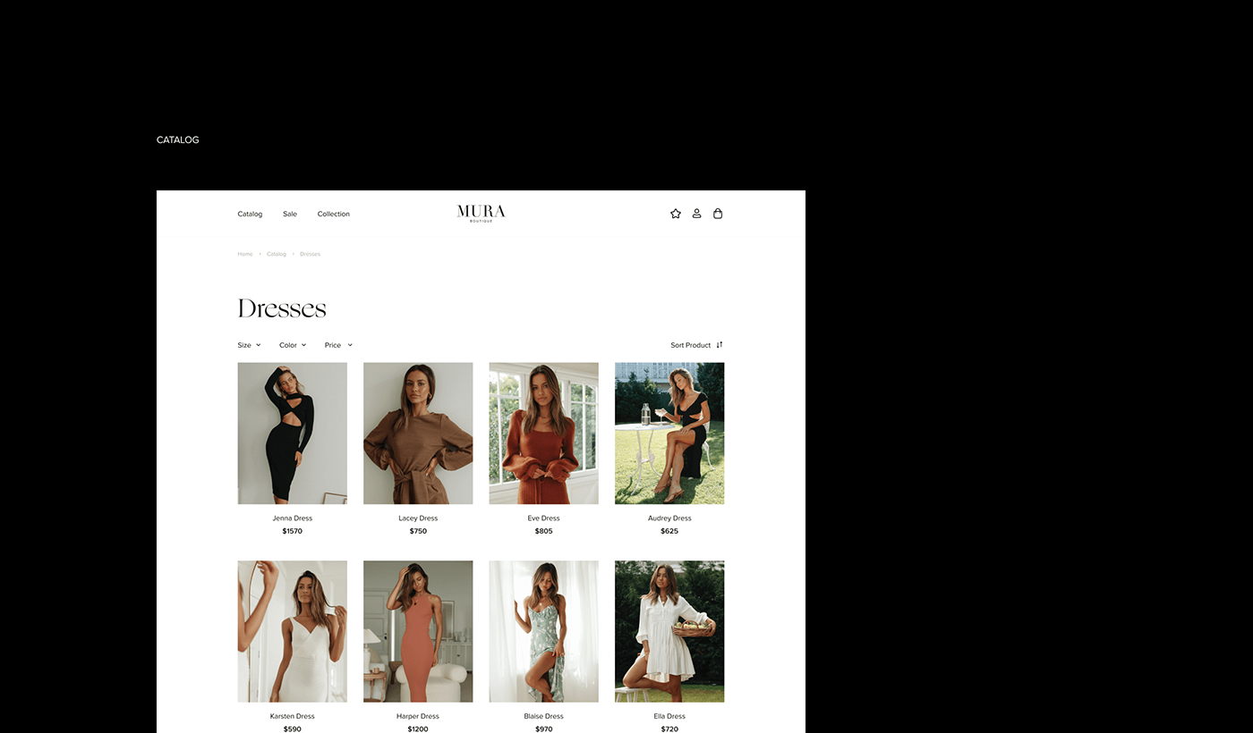 Mura Boutique | Women's clothing | Online Shop — Изображение №18 — Интерфейсы, Брендинг на Dprofile