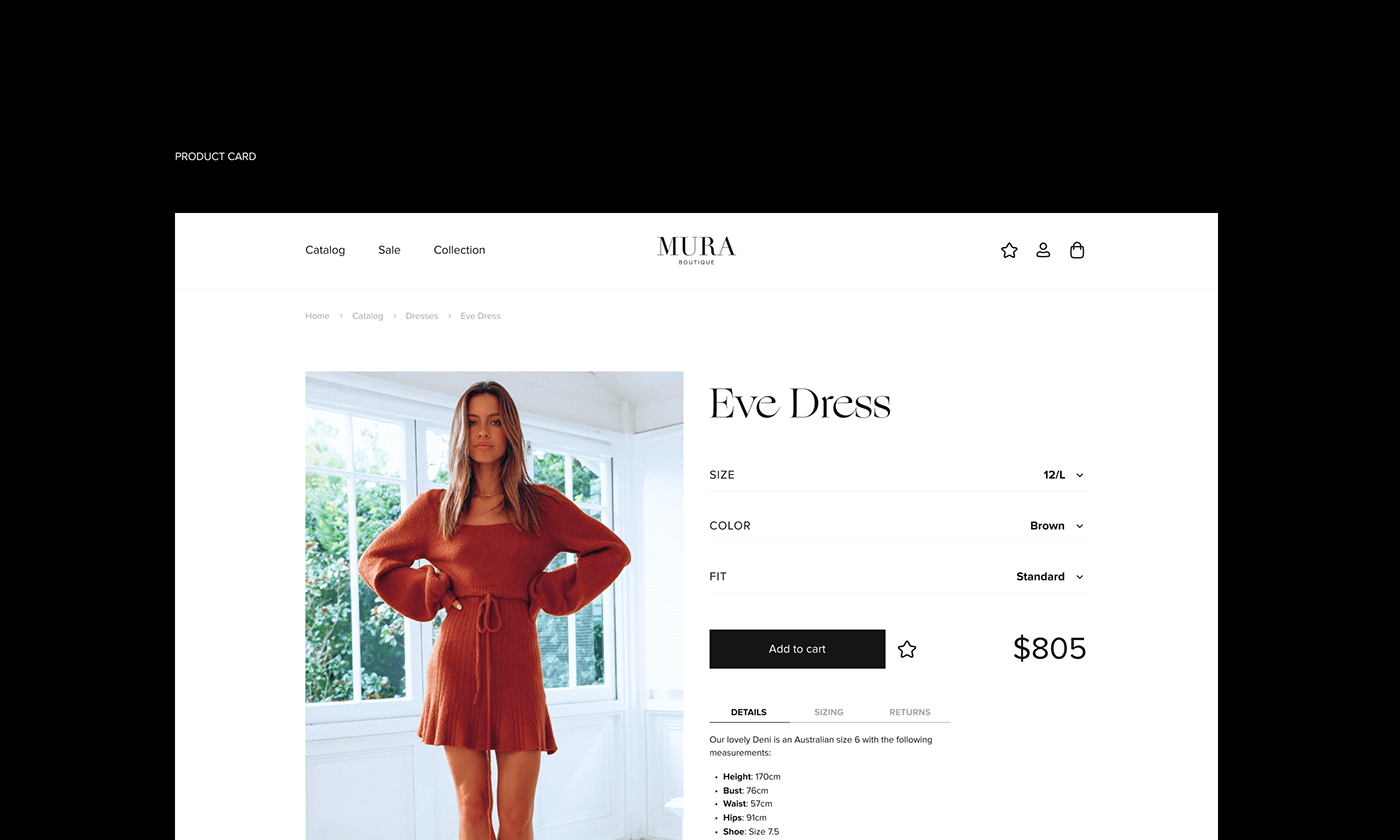 Mura Boutique | Women's clothing | Online Shop — Изображение №21 — Интерфейсы, Брендинг на Dprofile
