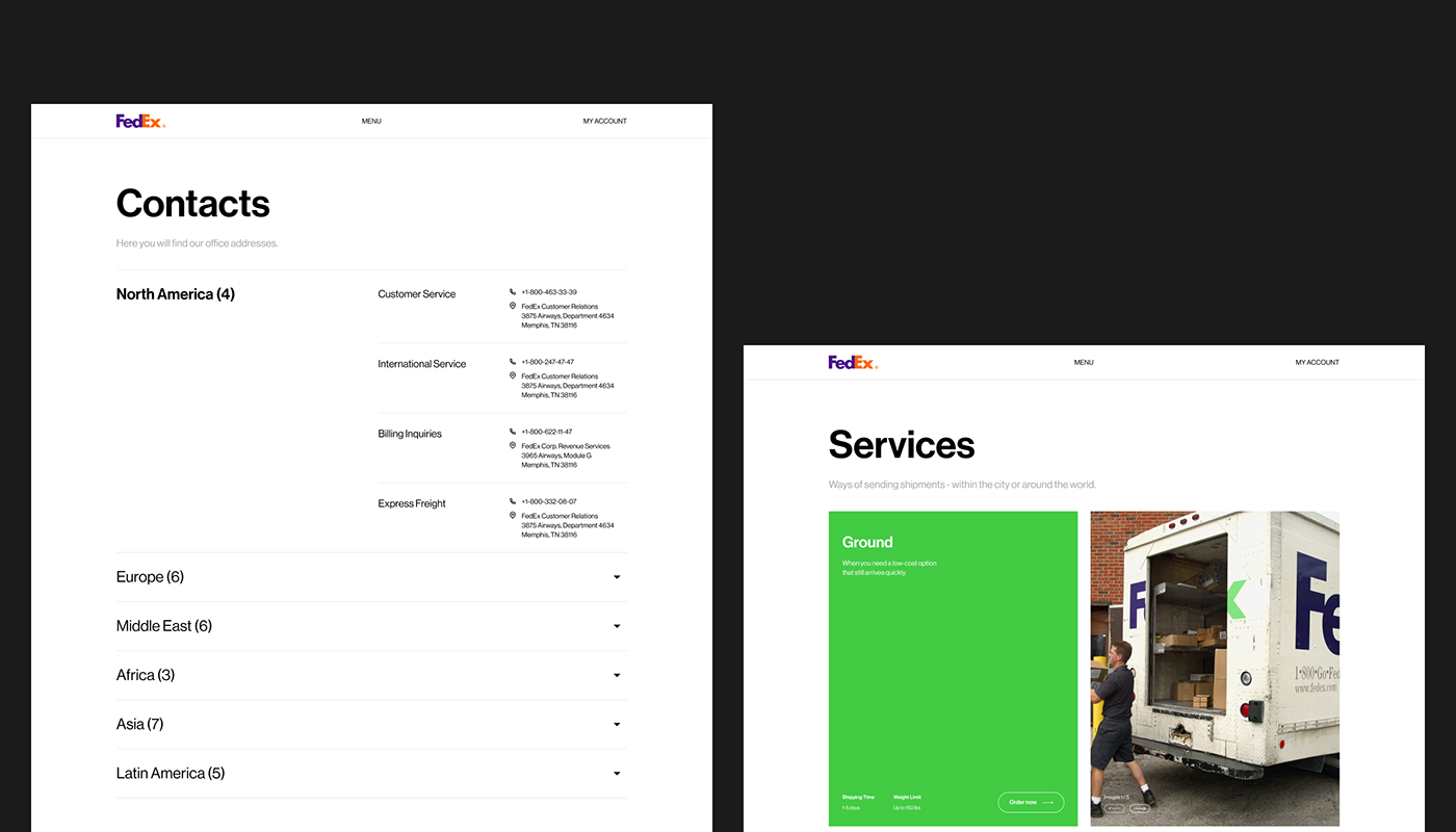 Fedex | Mail service — Изображение №9 — Интерфейсы, Брендинг на Dprofile