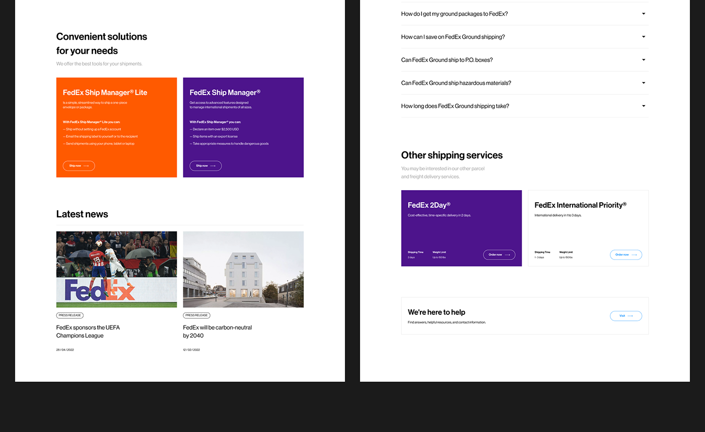 Fedex | Mail service — Изображение №4 — Интерфейсы, Брендинг на Dprofile