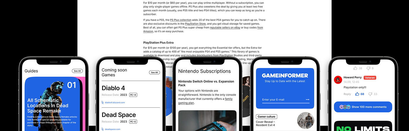 Gameinformer | Online magazine — Изображение №23 — Интерфейсы, Брендинг на Dprofile
