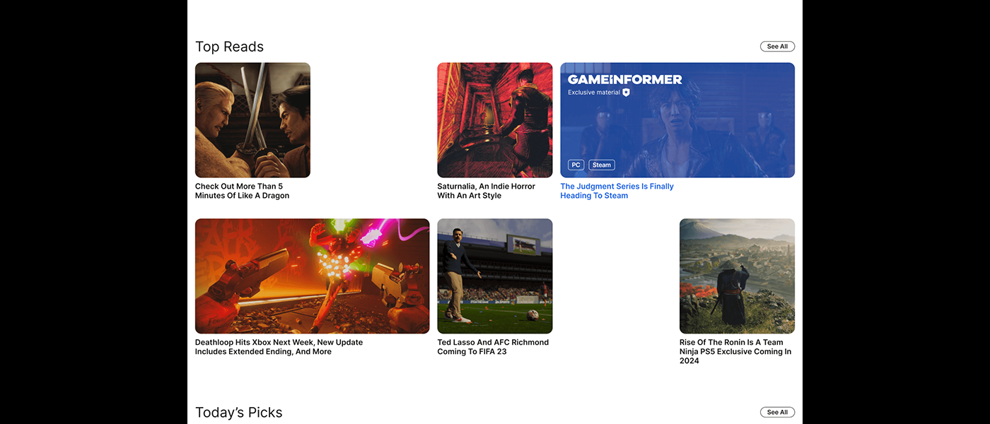 Gameinformer | Online magazine — Изображение №4 — Интерфейсы, Брендинг на Dprofile