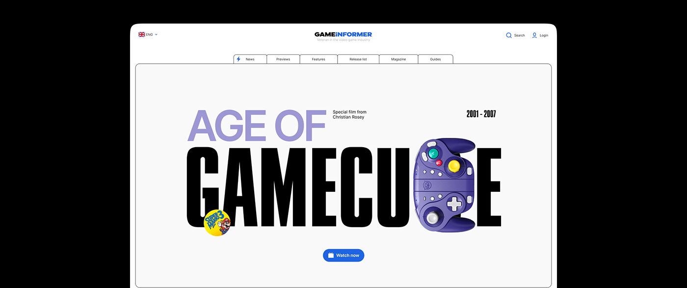 Gameinformer | Online magazine — Изображение №3 — Интерфейсы, Брендинг на Dprofile