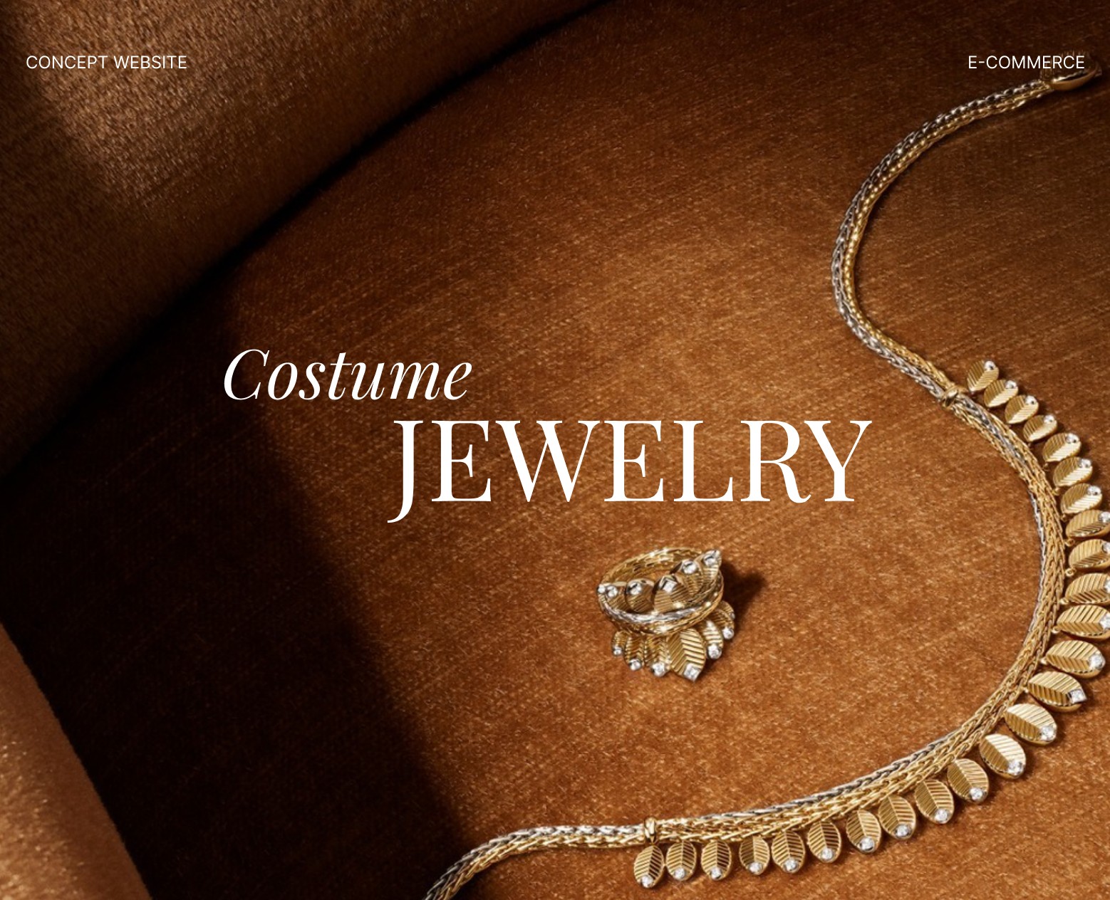Costume jewelry e-commerce website concept design на Dprofile