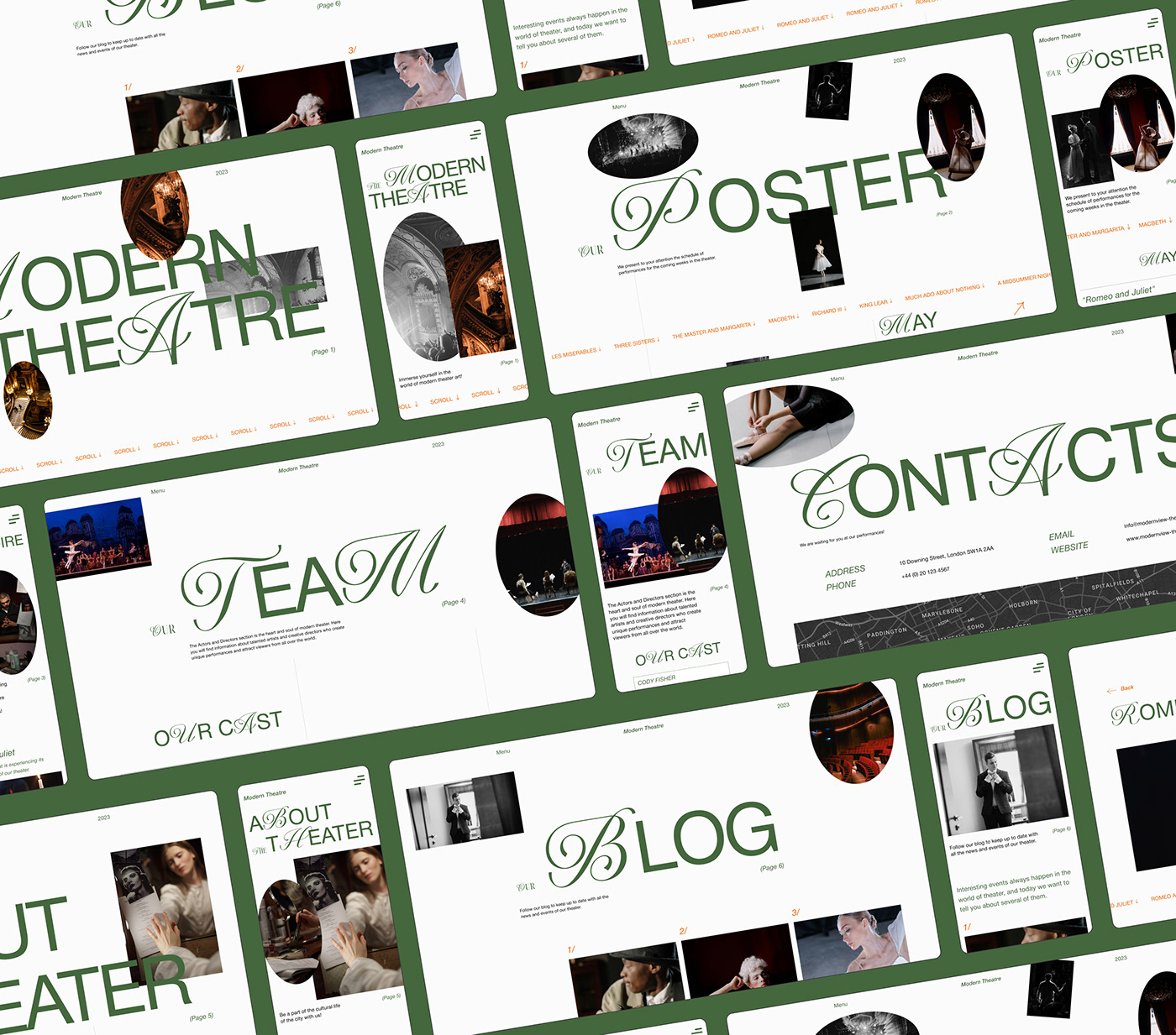 Website Modern Theatre — Изображение №12 — Интерфейсы, Графика на Dprofile
