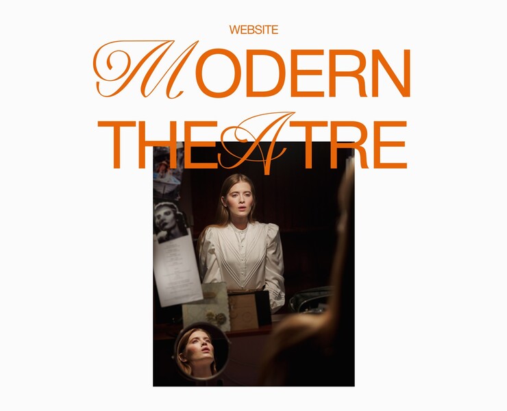 Website Modern Theatre — Интерфейсы, Графика на Dprofile