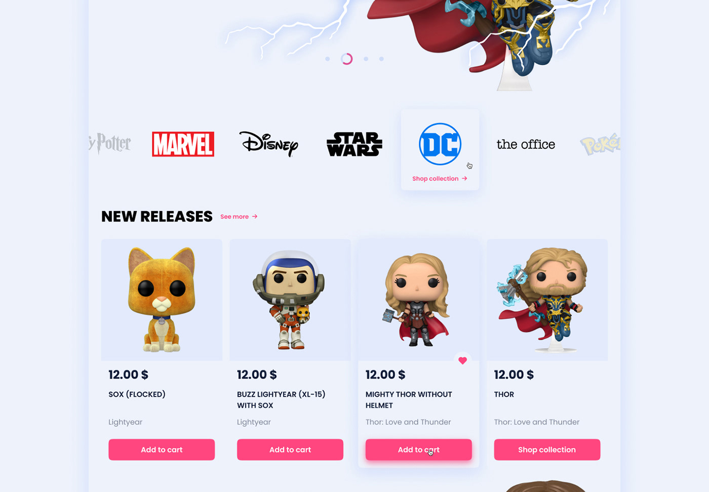 Funko Store Design Concept — Изображение №7 — Интерфейсы на Dprofile
