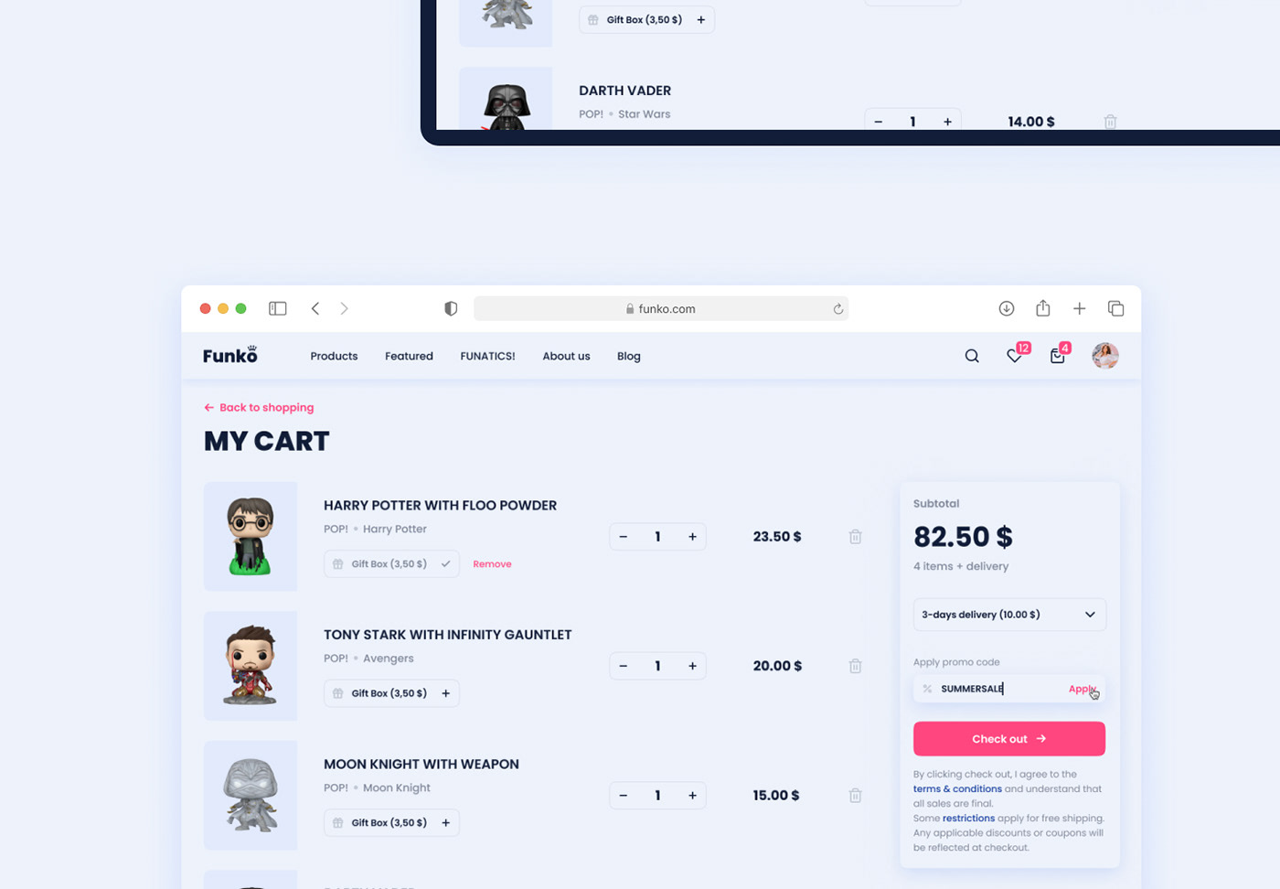 Funko Store Design Concept — Изображение №18 — Интерфейсы на Dprofile