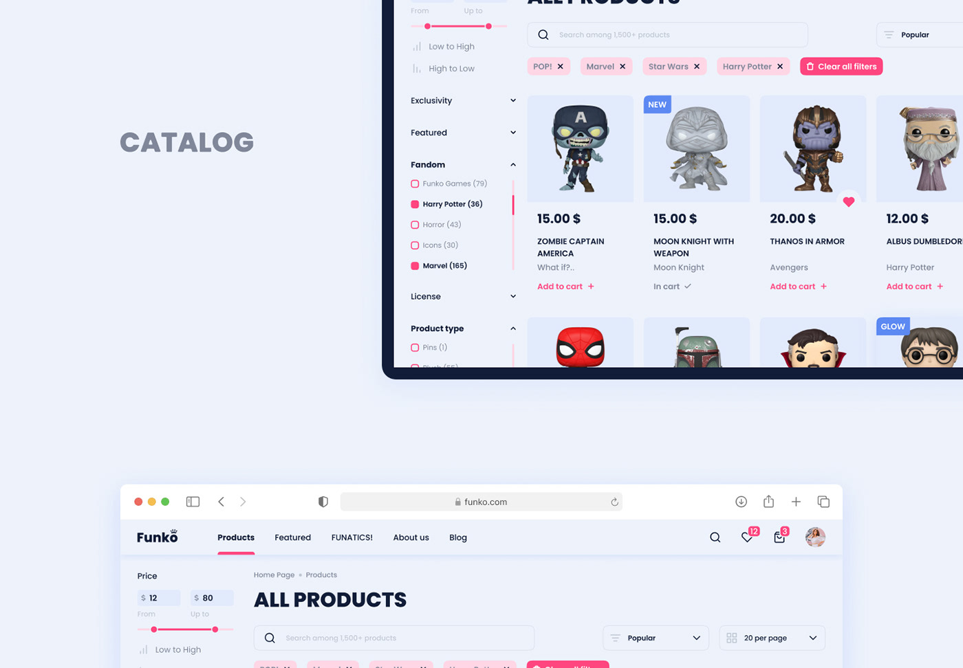 Funko Store Design Concept — Изображение №10 — Интерфейсы на Dprofile