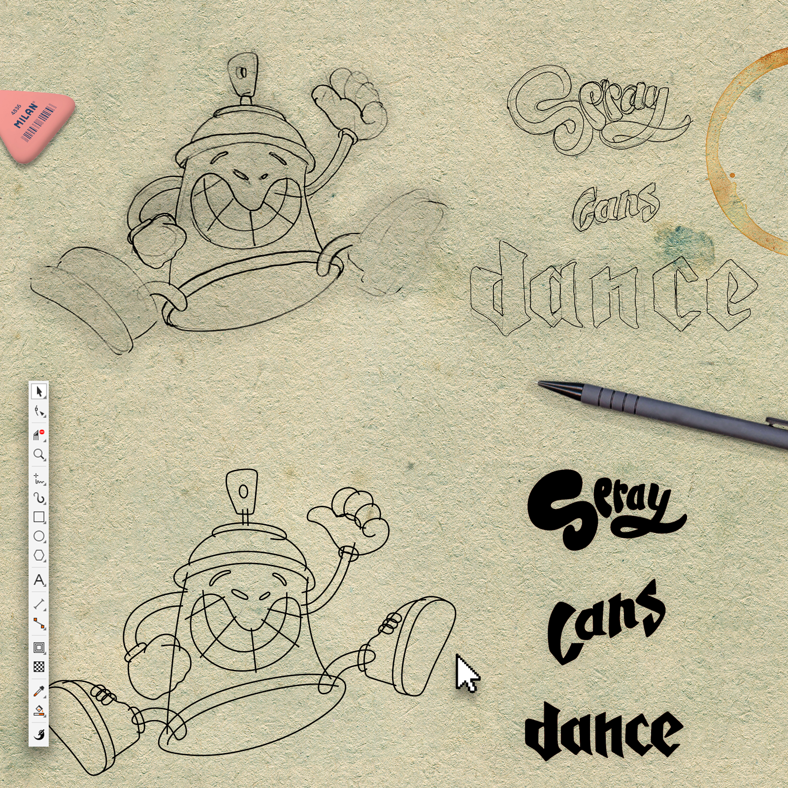Spray cans can dance — Изображение №1 — Иллюстрация на Dprofile