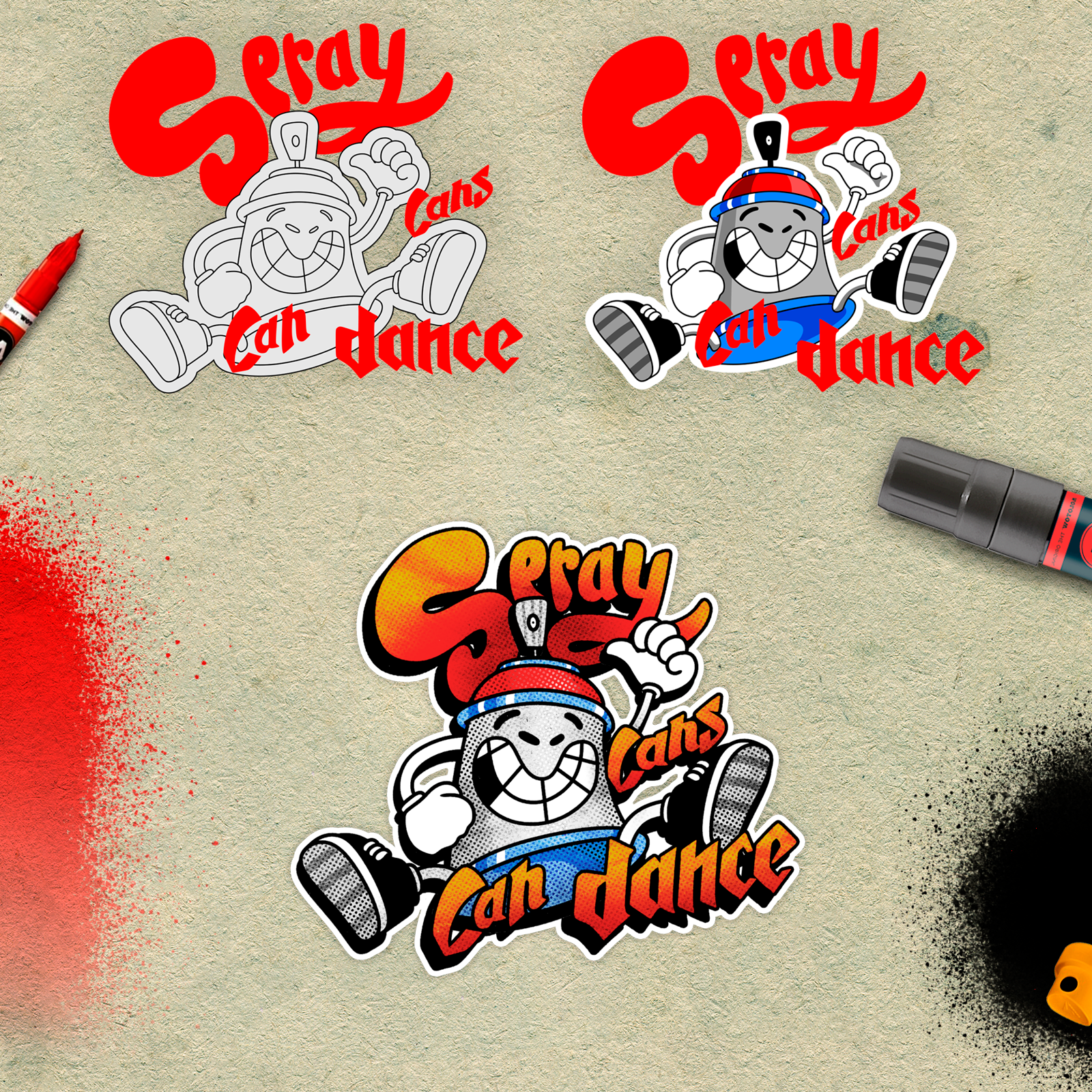 Spray cans can dance — Изображение №2 — Иллюстрация на Dprofile
