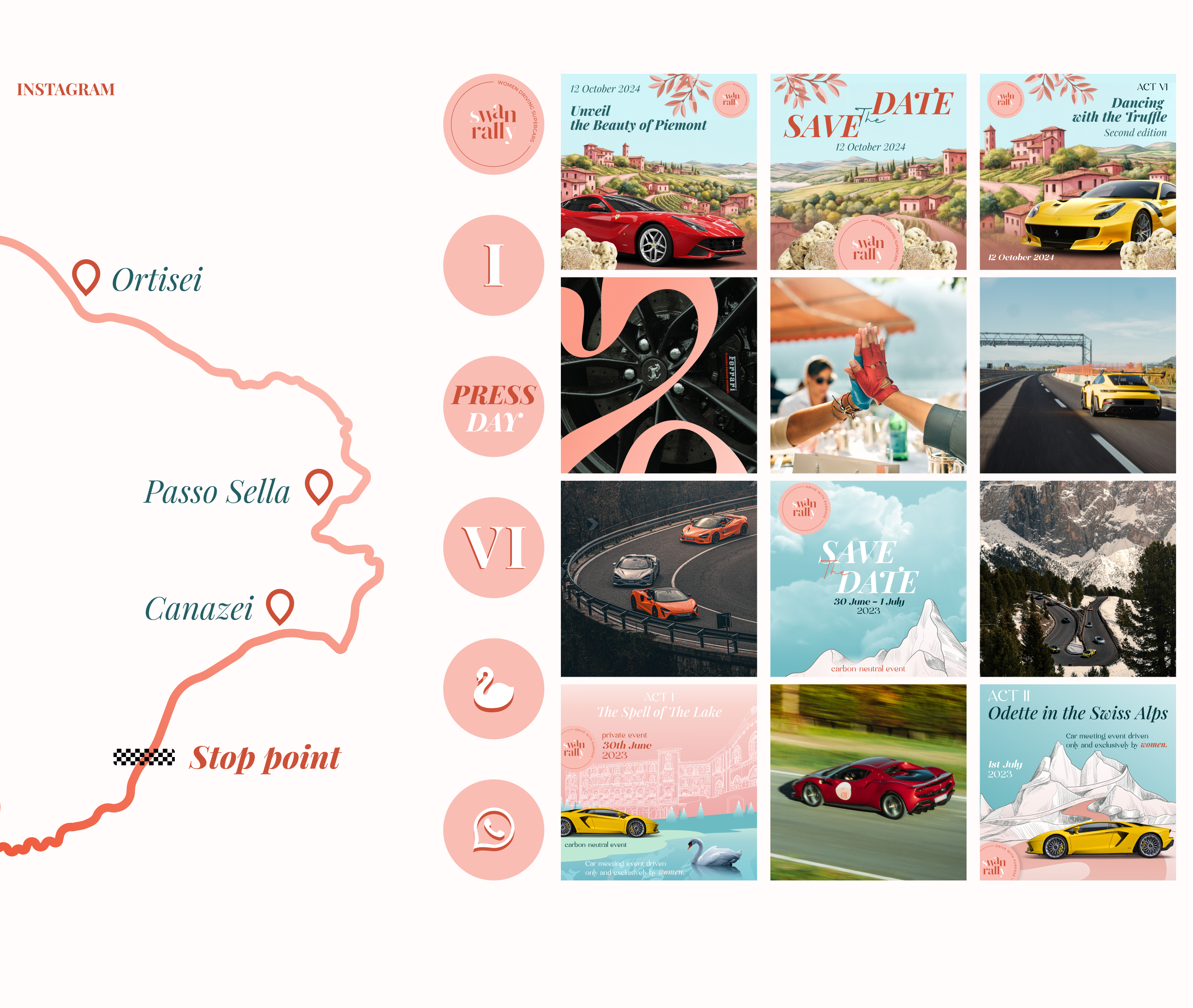 Communication design | Swan Rally — Изображение №3 — Графика, Анимация на Dprofile
