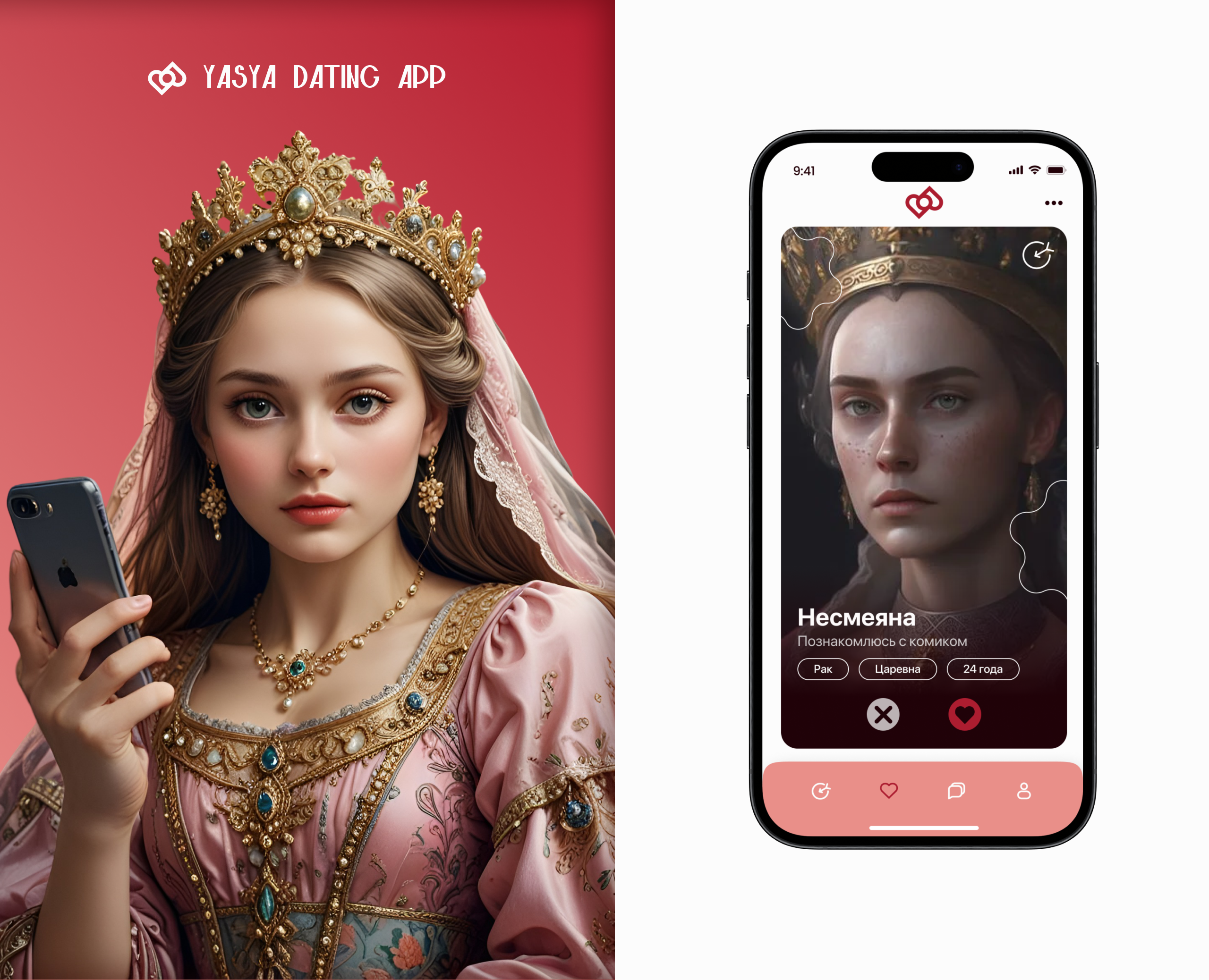 Dating APP — Интерфейсы на Dprofile