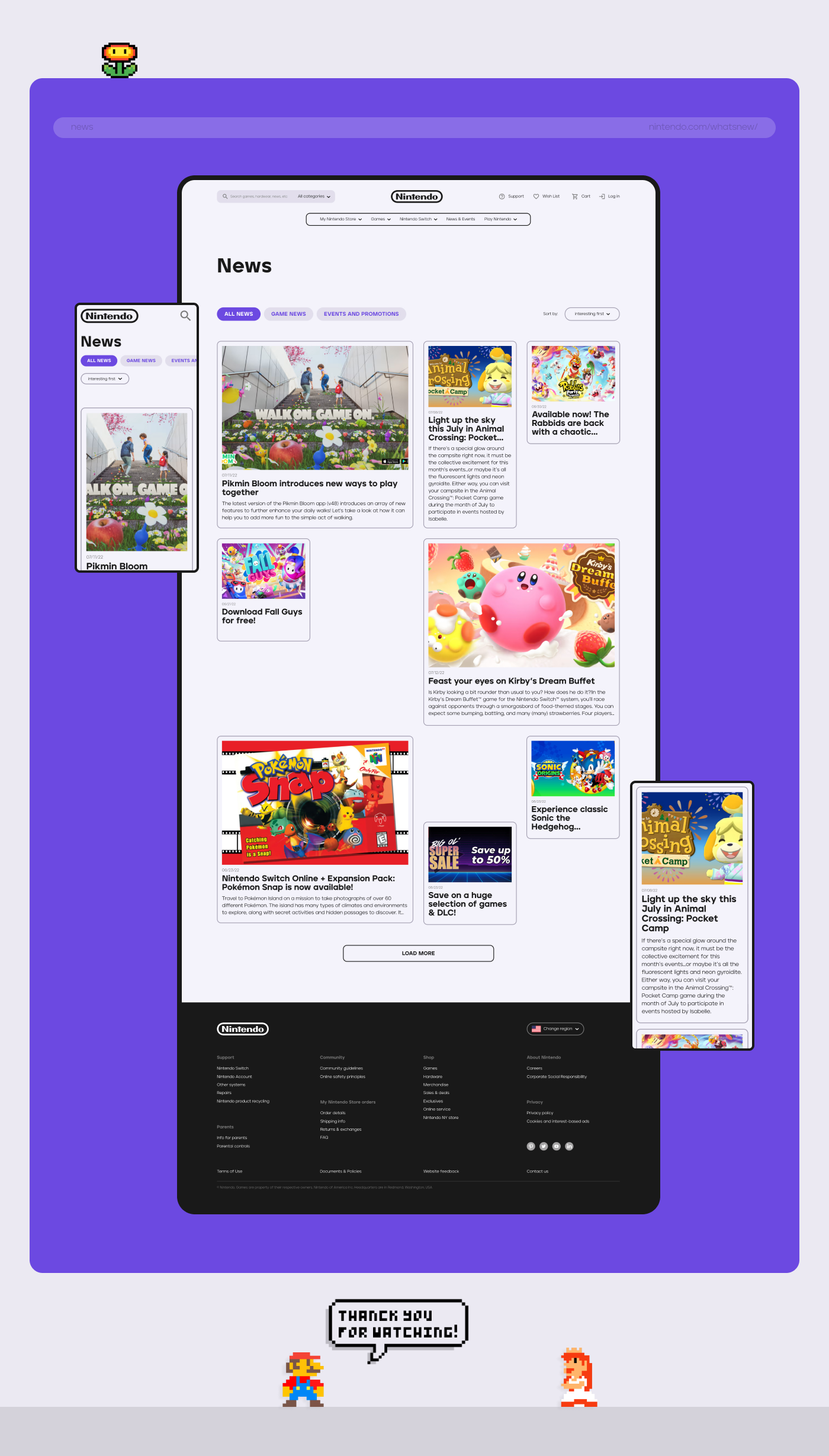 Nintendo — corporate website redesign — Изображение №8 — Интерфейсы на Dprofile