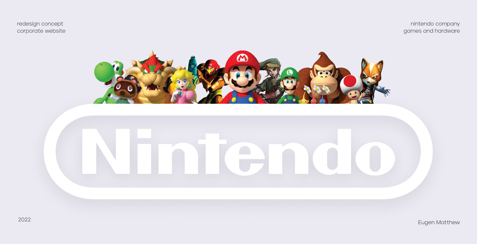 Nintendo — corporate website redesign — Изображение №1 — Интерфейсы на Dprofile
