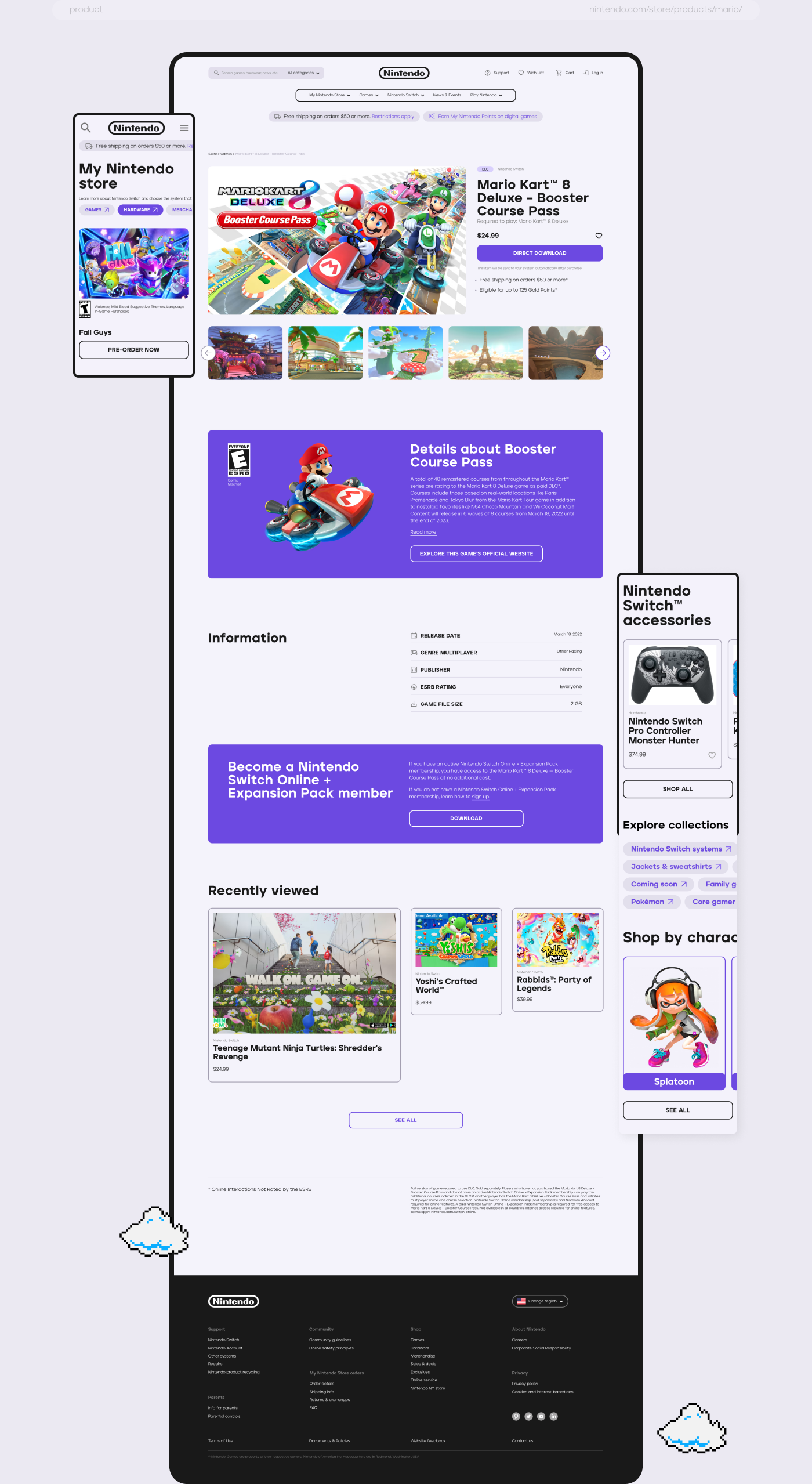 Nintendo — corporate website redesign — Изображение №7 — Интерфейсы на Dprofile