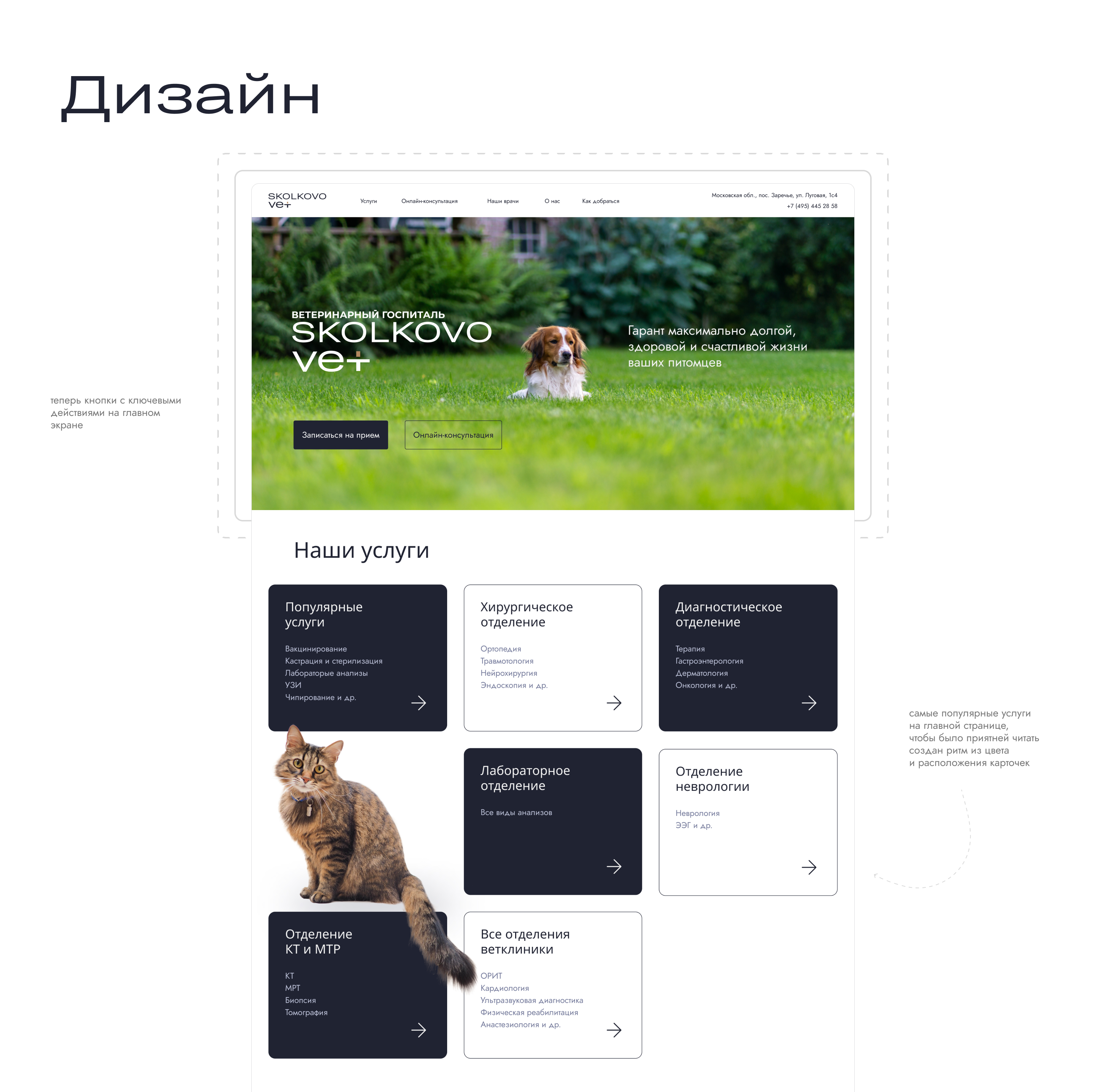 Редизайн сайта  SKOLKOVO VET — Изображение №4 — Интерфейсы на Dprofile