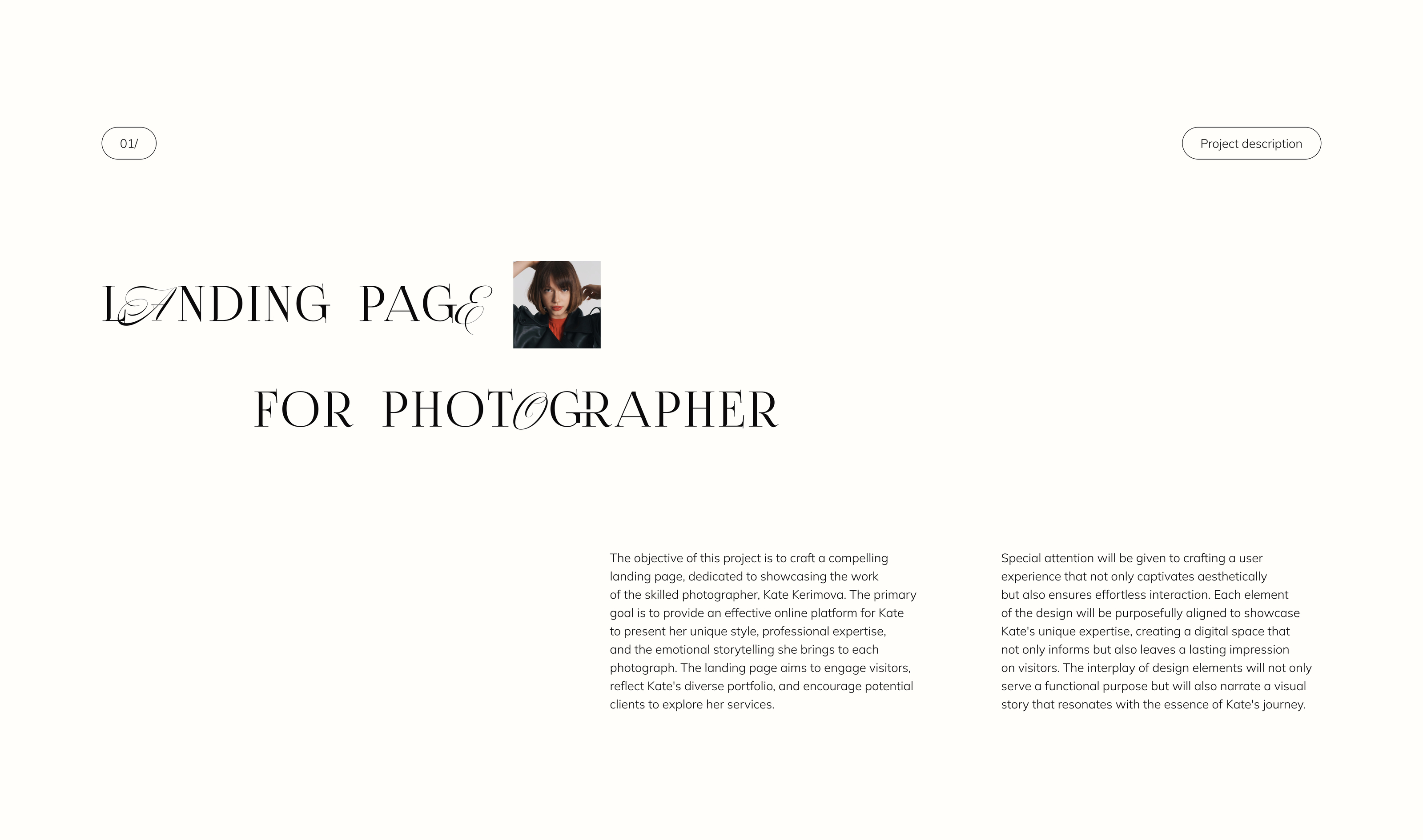 Photographer Website | UX/UI Design — Изображение №1 — Интерфейсы на Dprofile