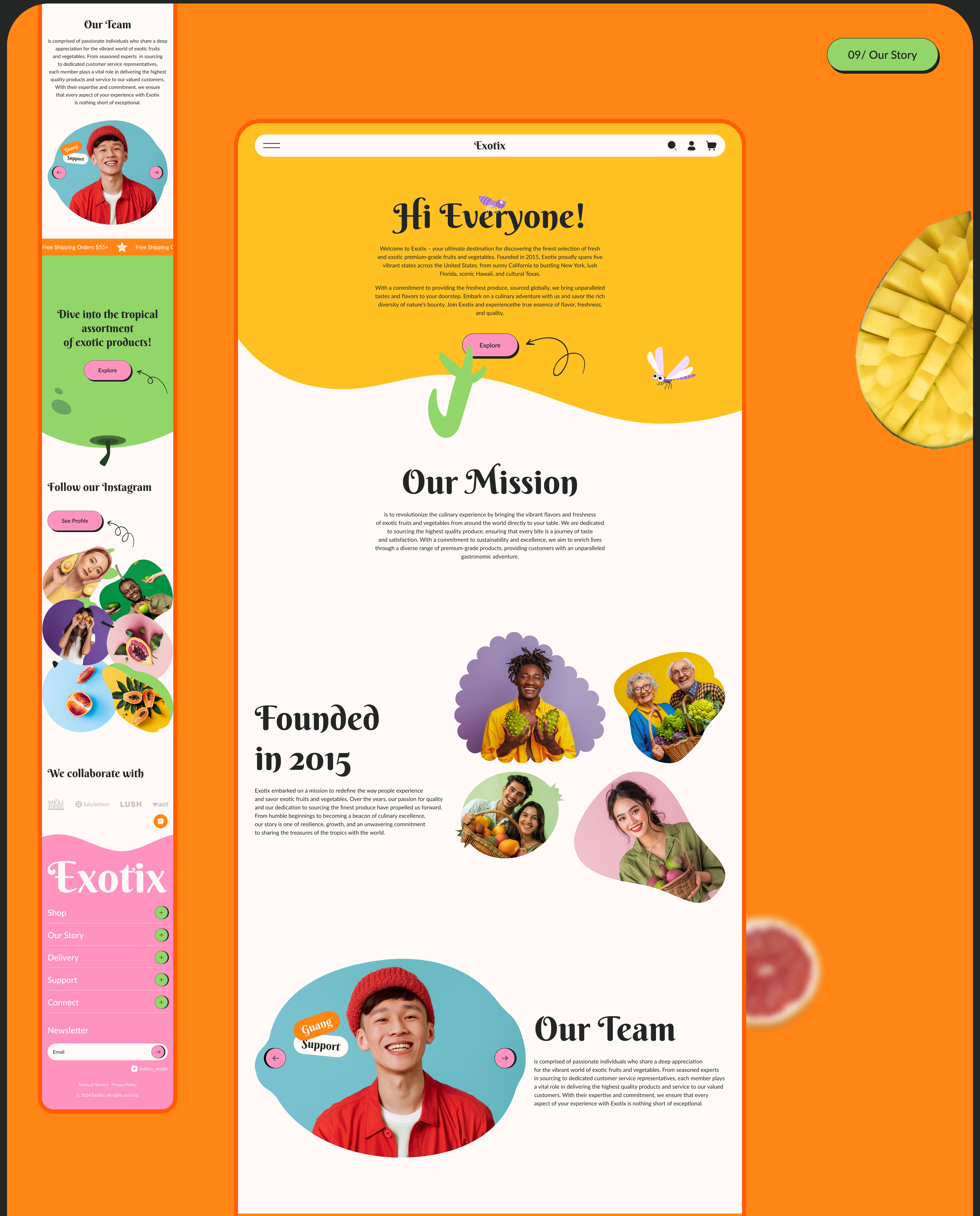 Exotic Fruits & Vegetables Online Store | UX/UI Design — Изображение №11 — Интерфейсы на Dprofile