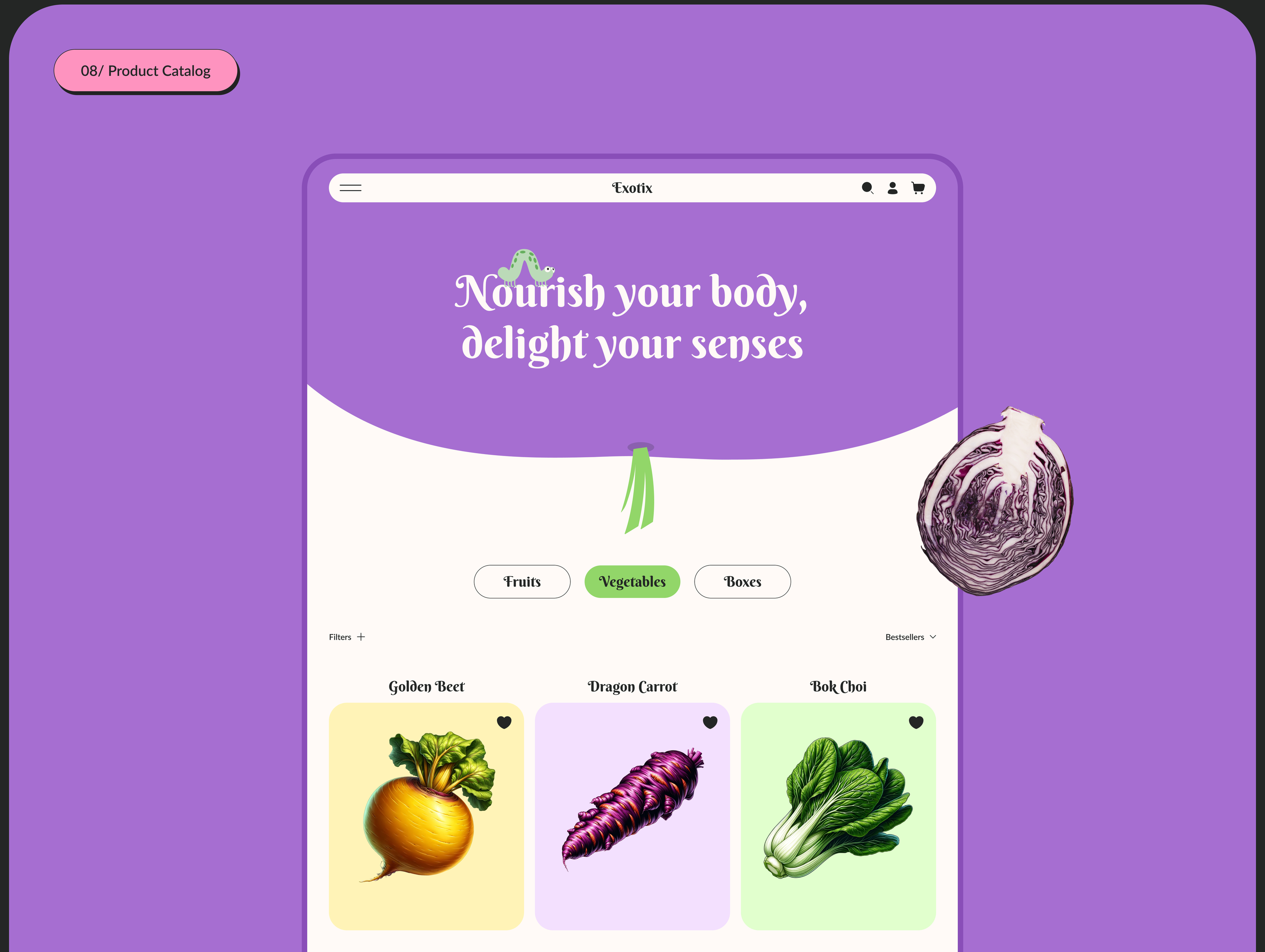 Exotic Fruits & Vegetables Online Store | UX/UI Design — Изображение №9 — Интерфейсы на Dprofile