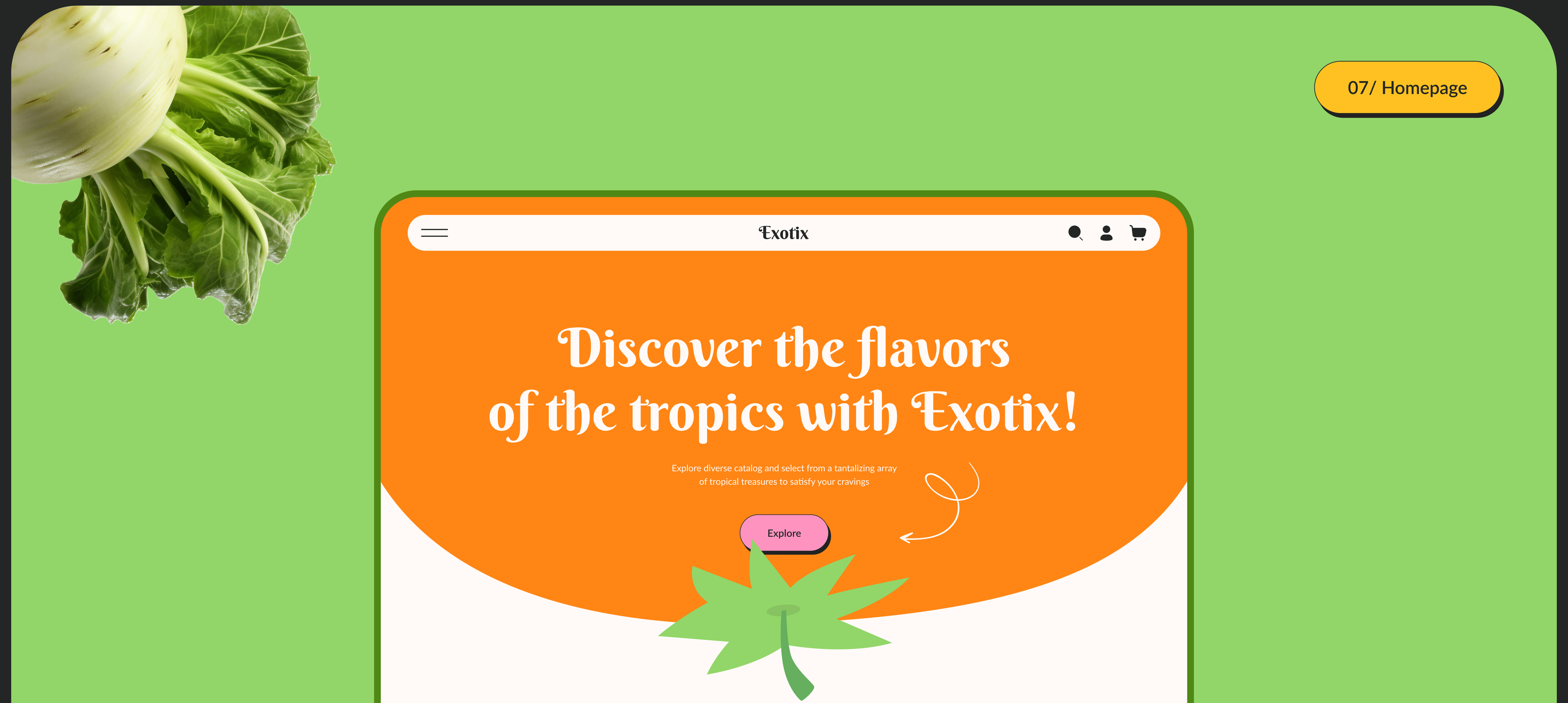 Exotic Fruits & Vegetables Online Store | UX/UI Design — Изображение №6 — Интерфейсы на Dprofile