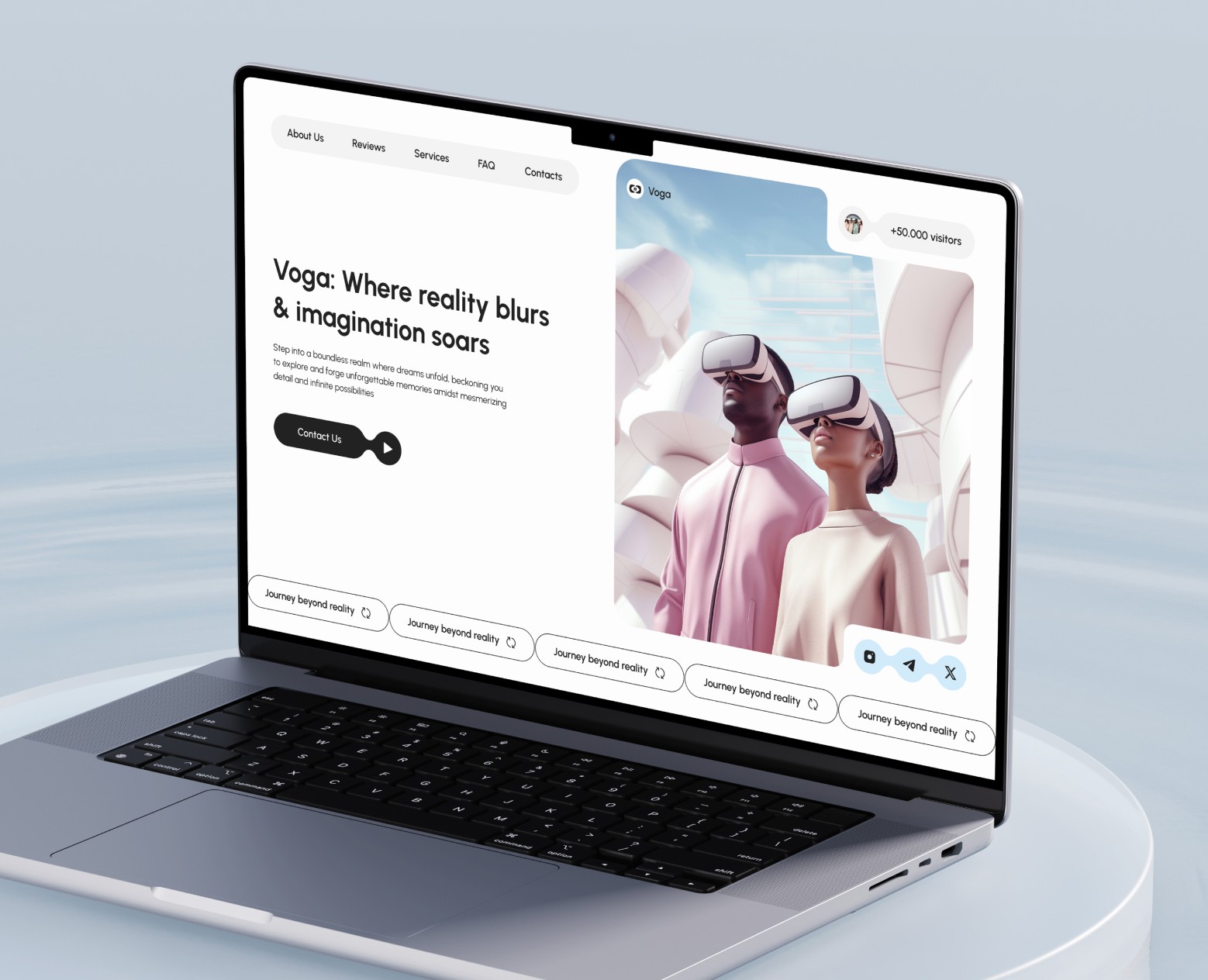 Virtual Reality Club VOGA | UX/UI Design на Dprofile