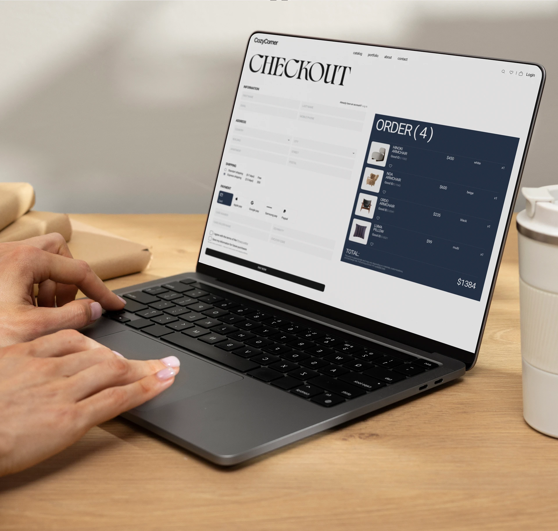 Cozy Corner — Minimal Furniture (E-Commerce) — Изображение №8 — Интерфейсы на Dprofile