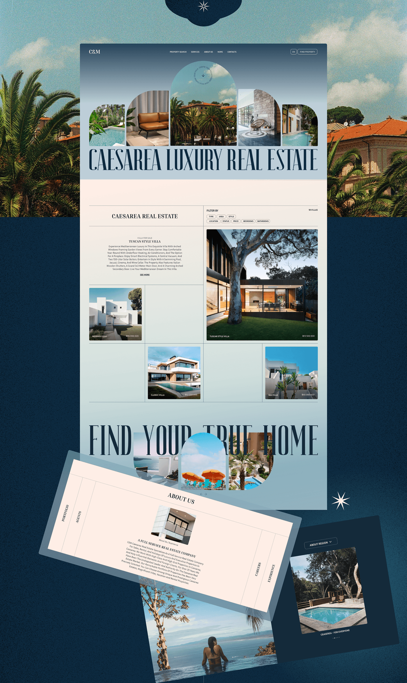 Real Estate Website — Изображение №2 — Интерфейсы на Dprofile