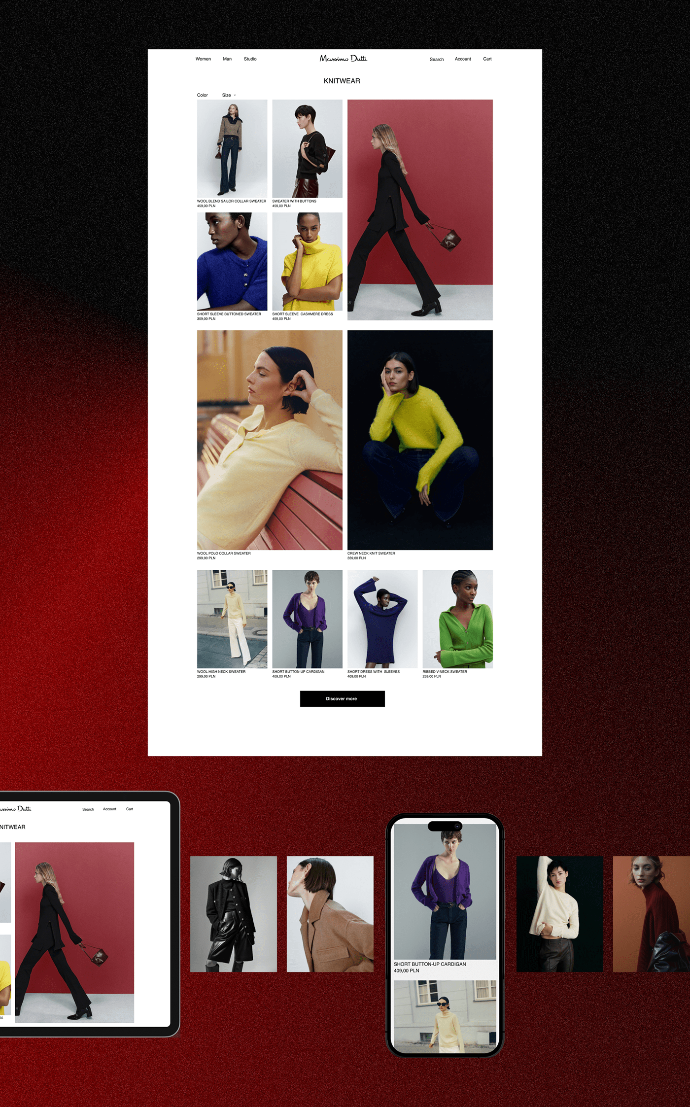 Massimo Dutti | E-commerce website — Изображение №3 — Интерфейсы, Брендинг на Dprofile