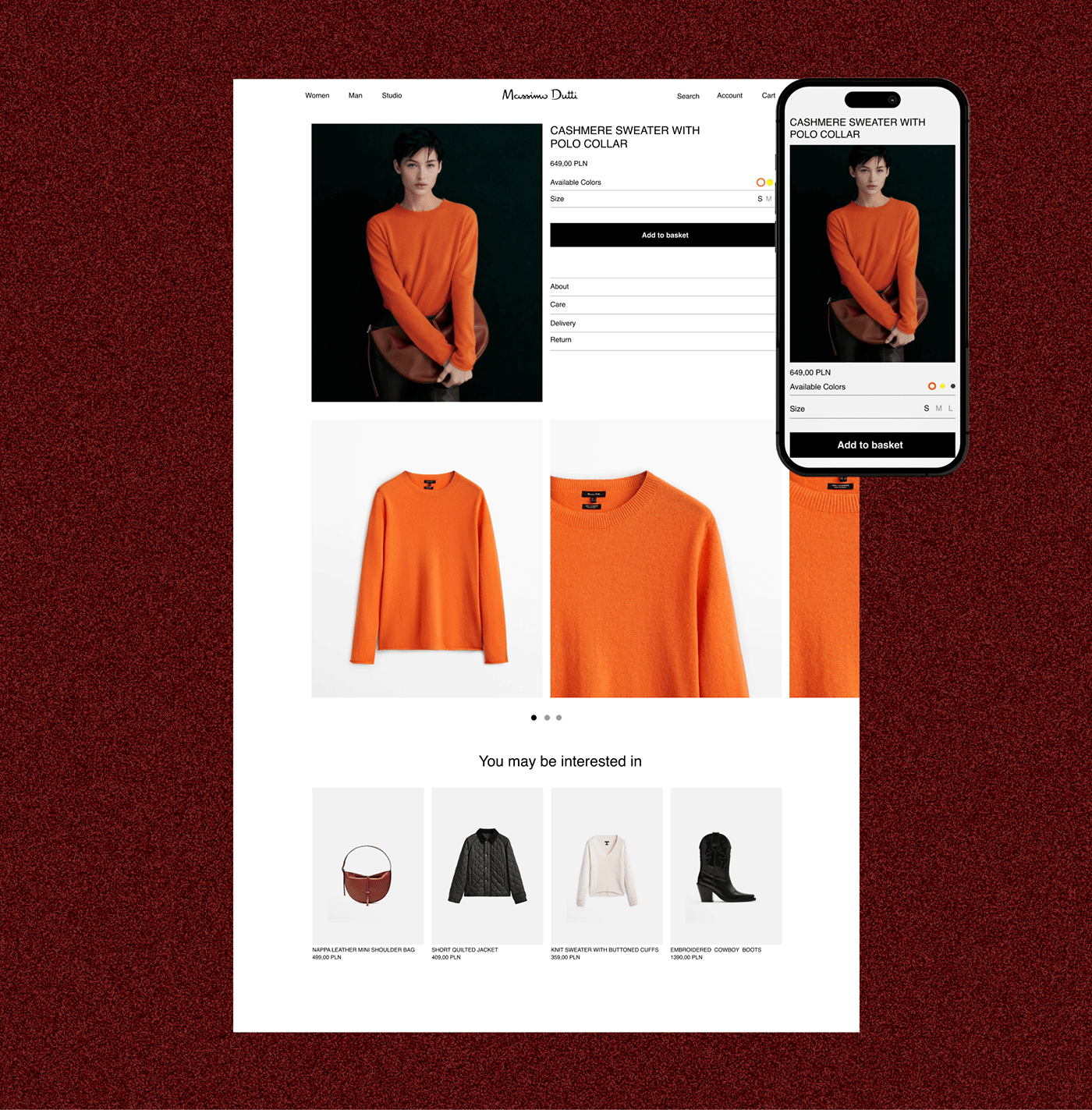 Massimo Dutti | E-commerce website — Изображение №5 — Интерфейсы, Брендинг на Dprofile