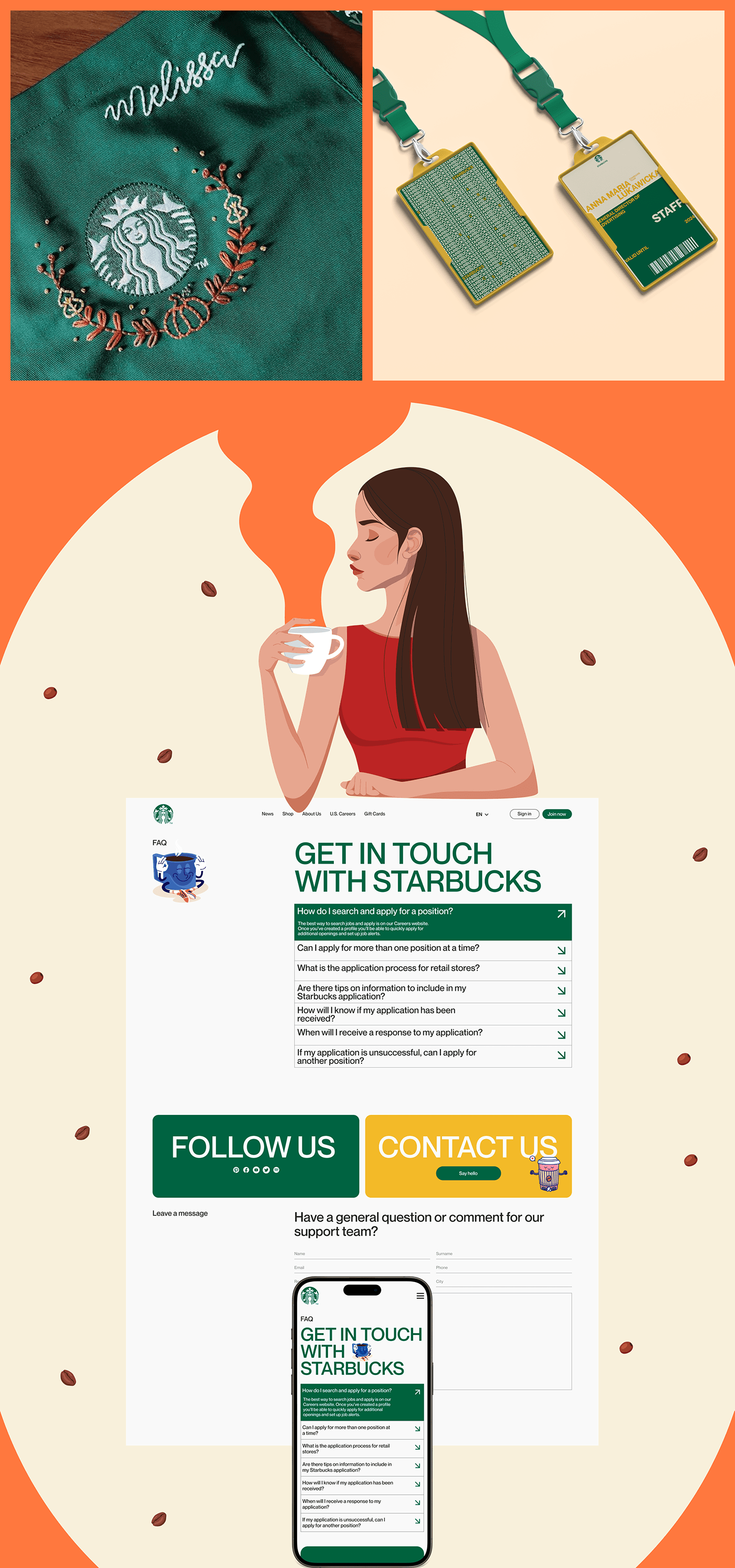Starbucks | Corporate website — Изображение №7 — Интерфейсы, Брендинг на Dprofile