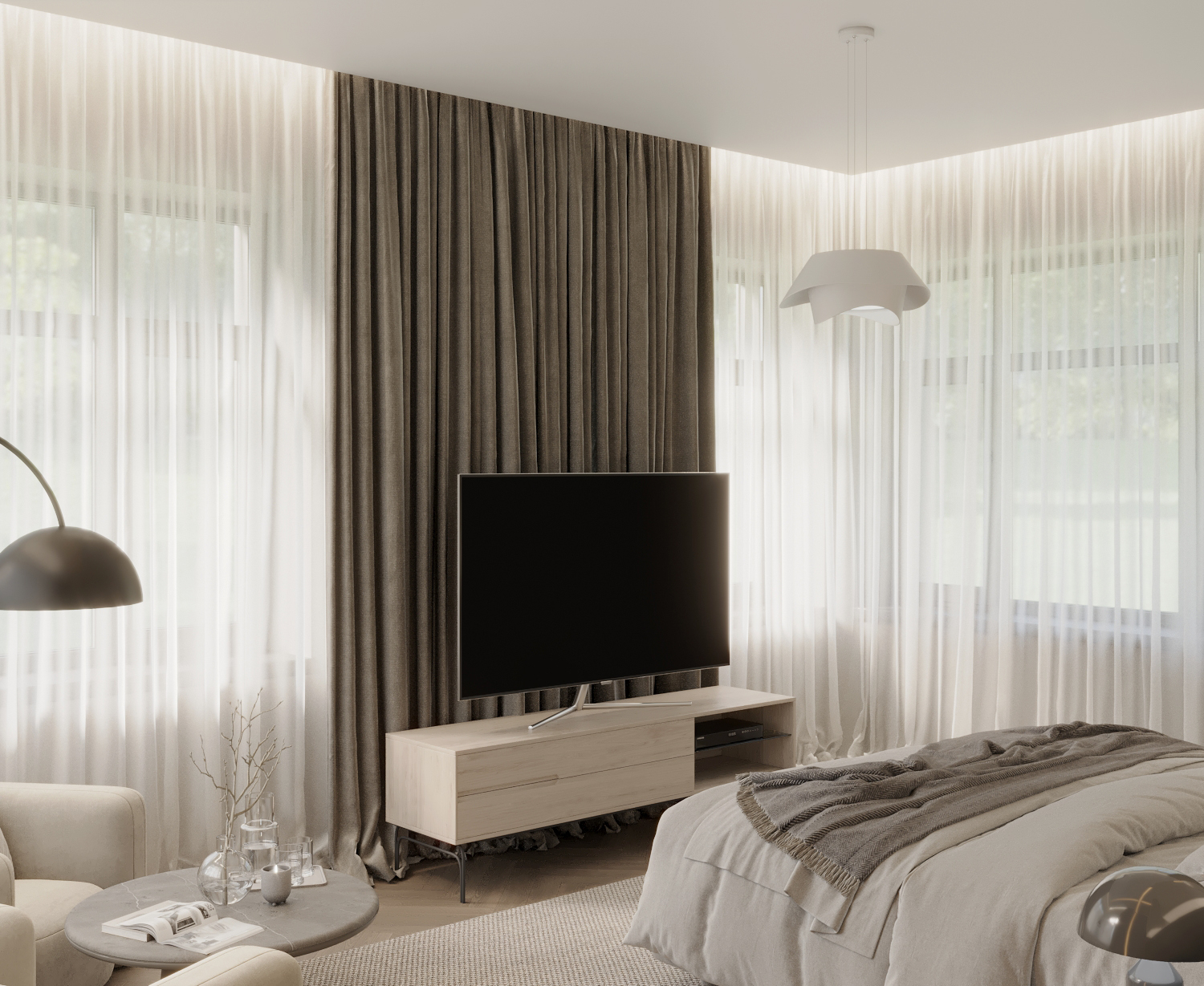 Визуализация дизайн-проекта мастер спальни — Изображение №4 — 3D на Dprofile