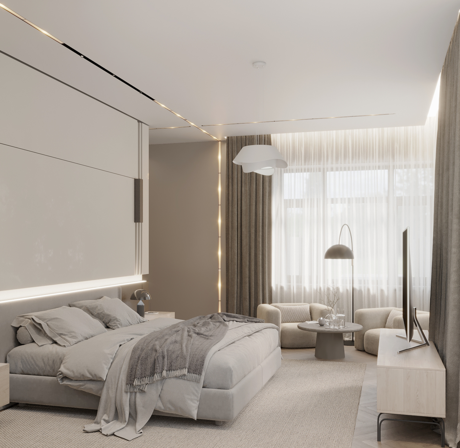 Визуализация дизайн-проекта мастер спальни — Изображение №3 — 3D на Dprofile