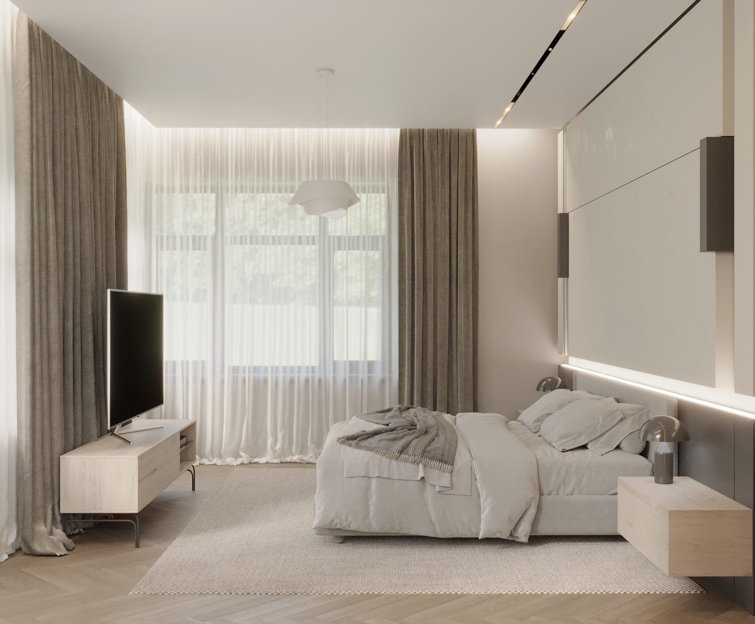 Визуализация дизайн-проекта мастер спальни — Изображение №2 — 3D на Dprofile