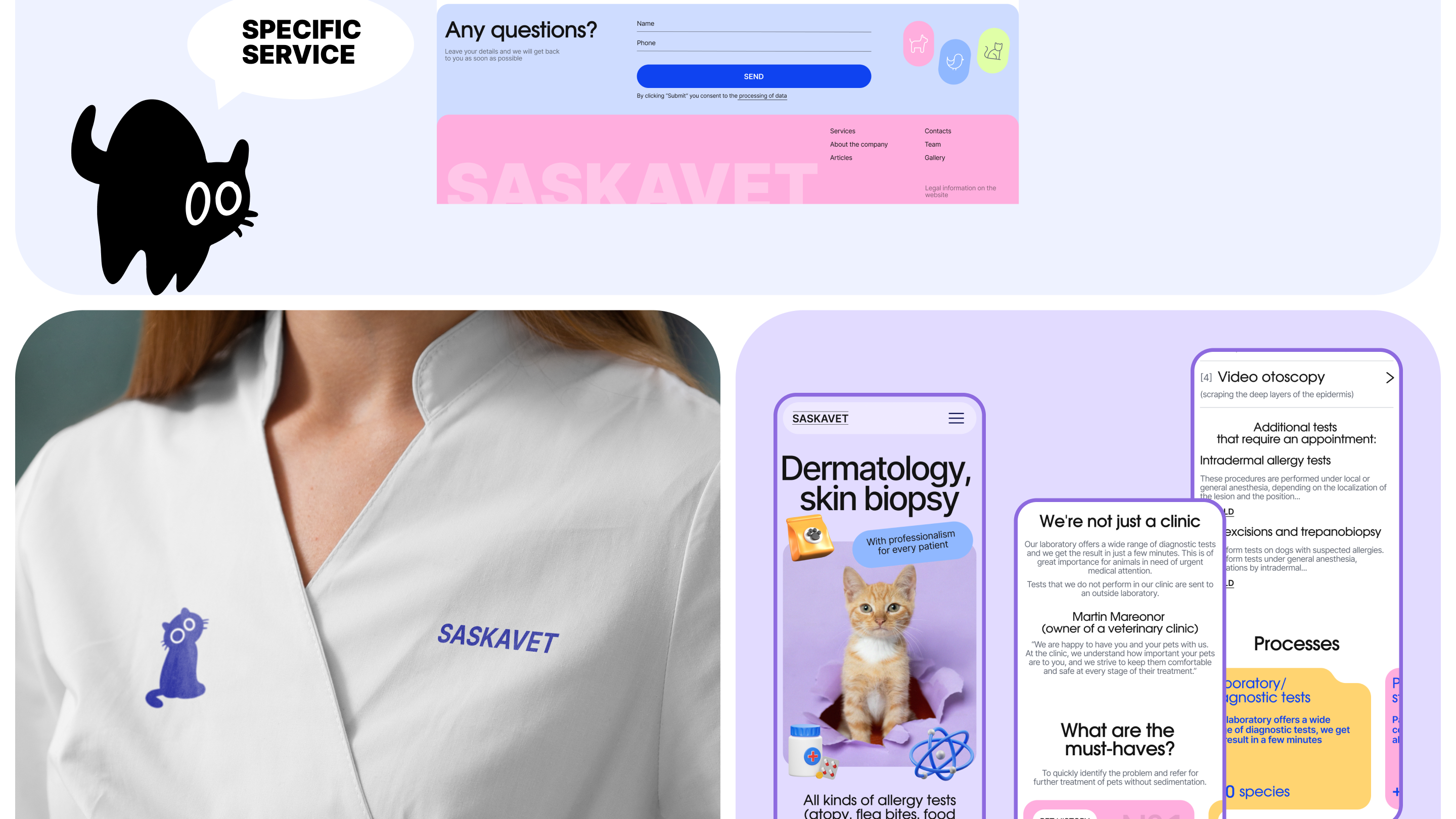 SASKAVET. Veterinary website — Изображение №18 — Интерфейсы, Брендинг на Dprofile