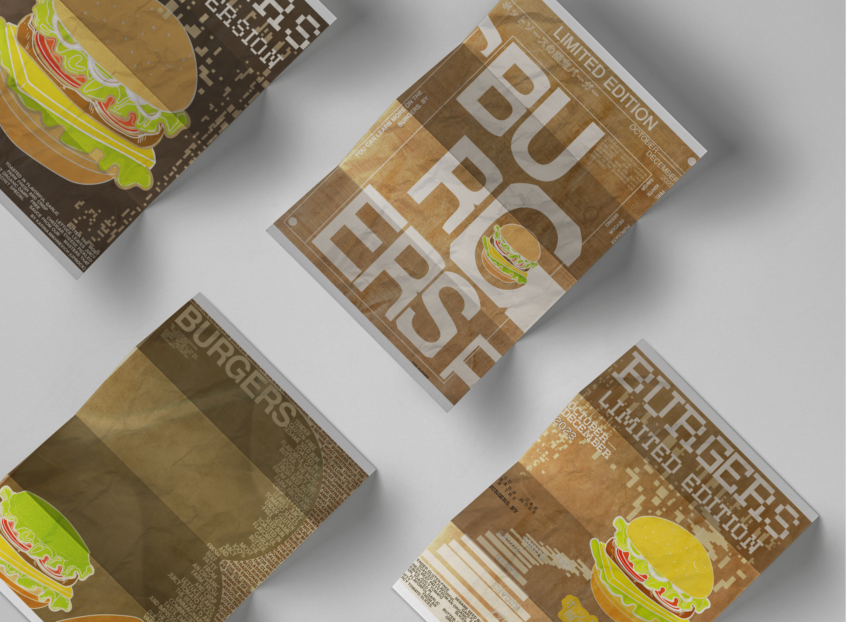 Burger collection poster — Изображение №5 — Иллюстрация, Графика на Dprofile